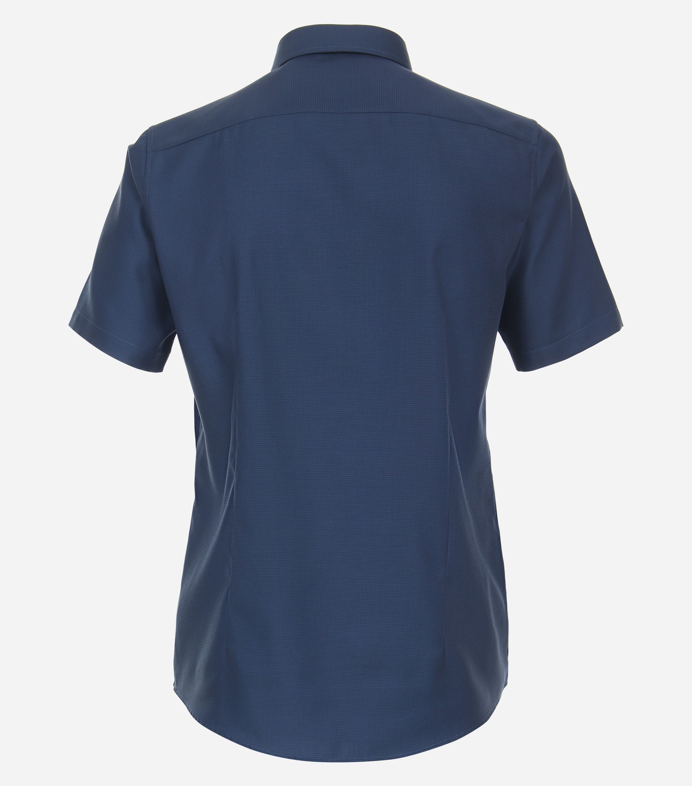 VENTI modern fit overhemd, korte mouw, dobby, blauw