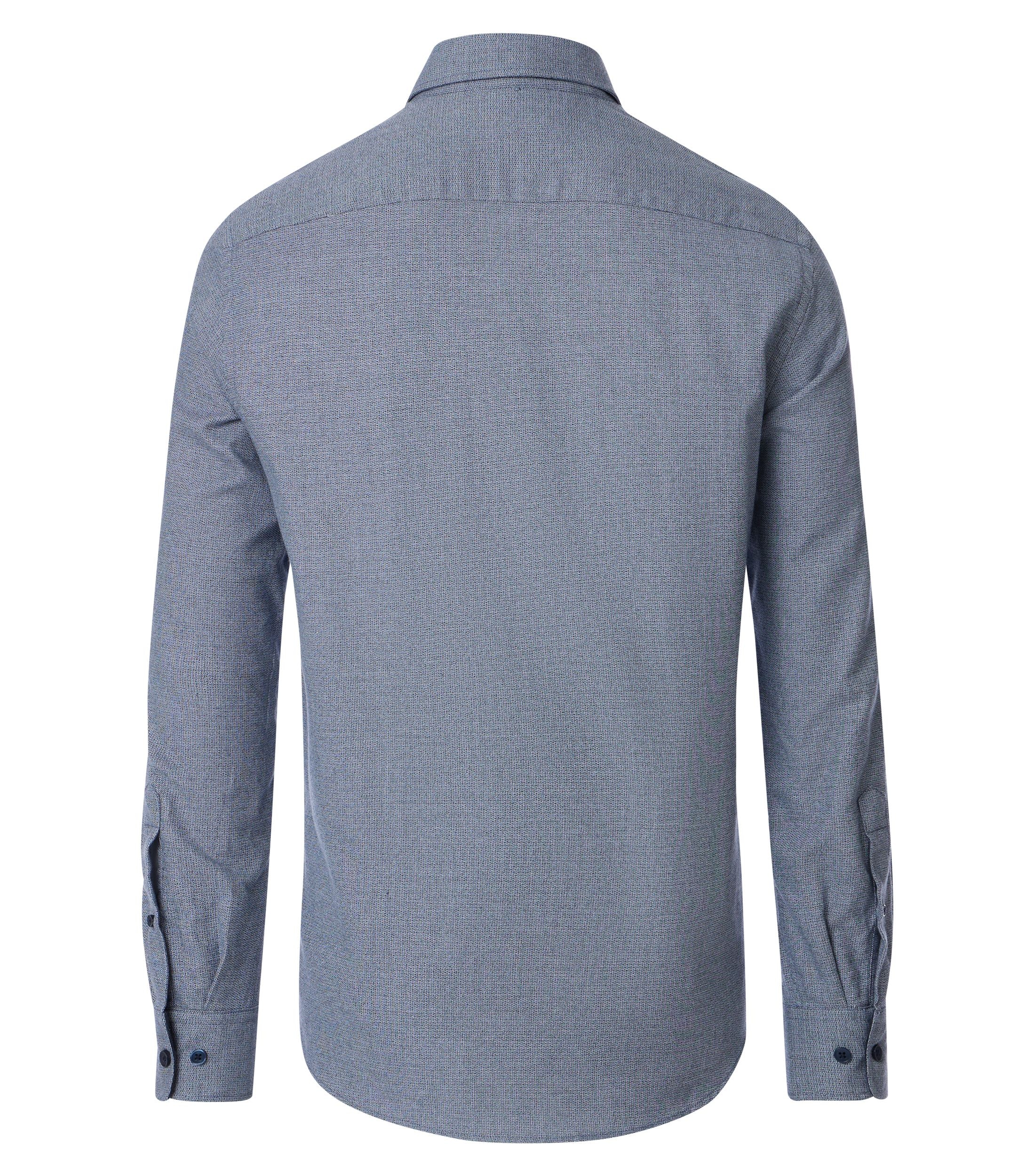 CASA MODA Sport casual fit overhemd, flanel, blauw - 444308900-100