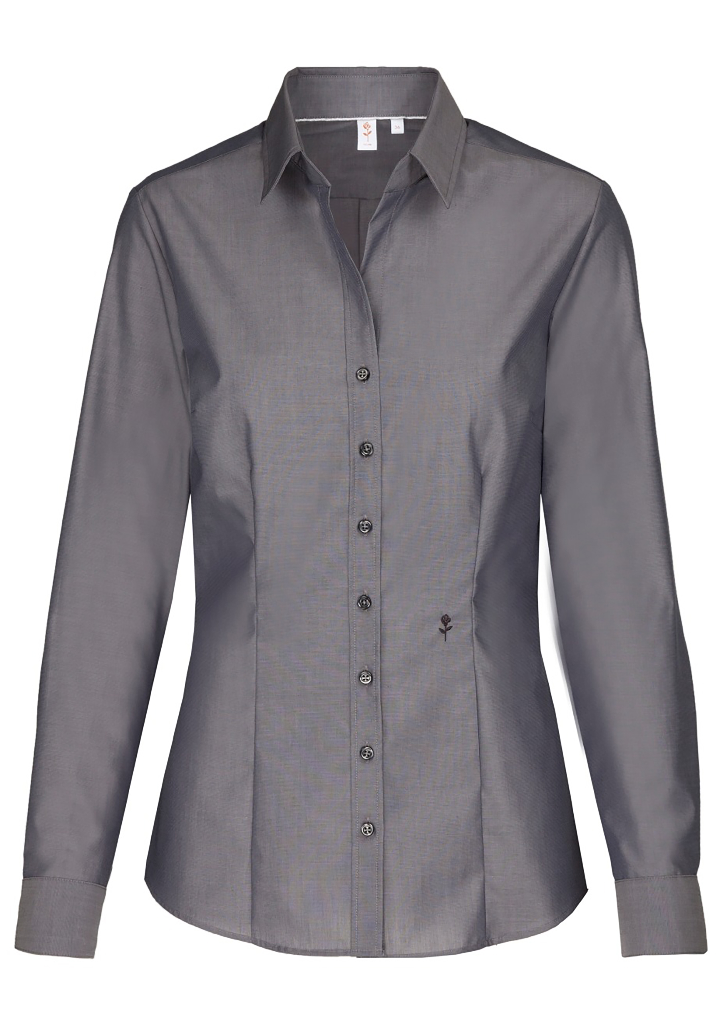 Seidensticker dames blouse slim fit, grijs
