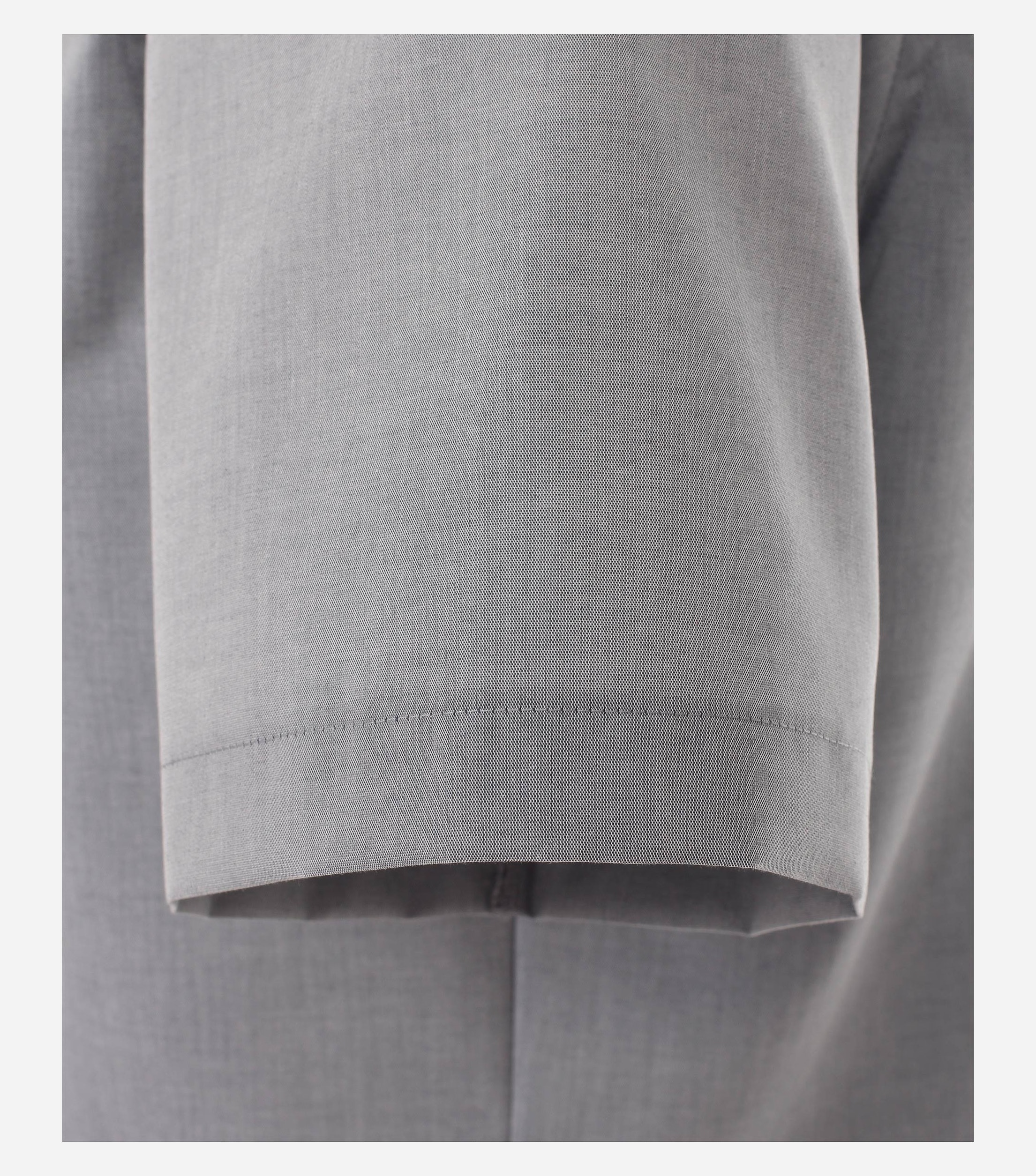 VENTI modern fit overhemd, korte mouw, popeline, grijs