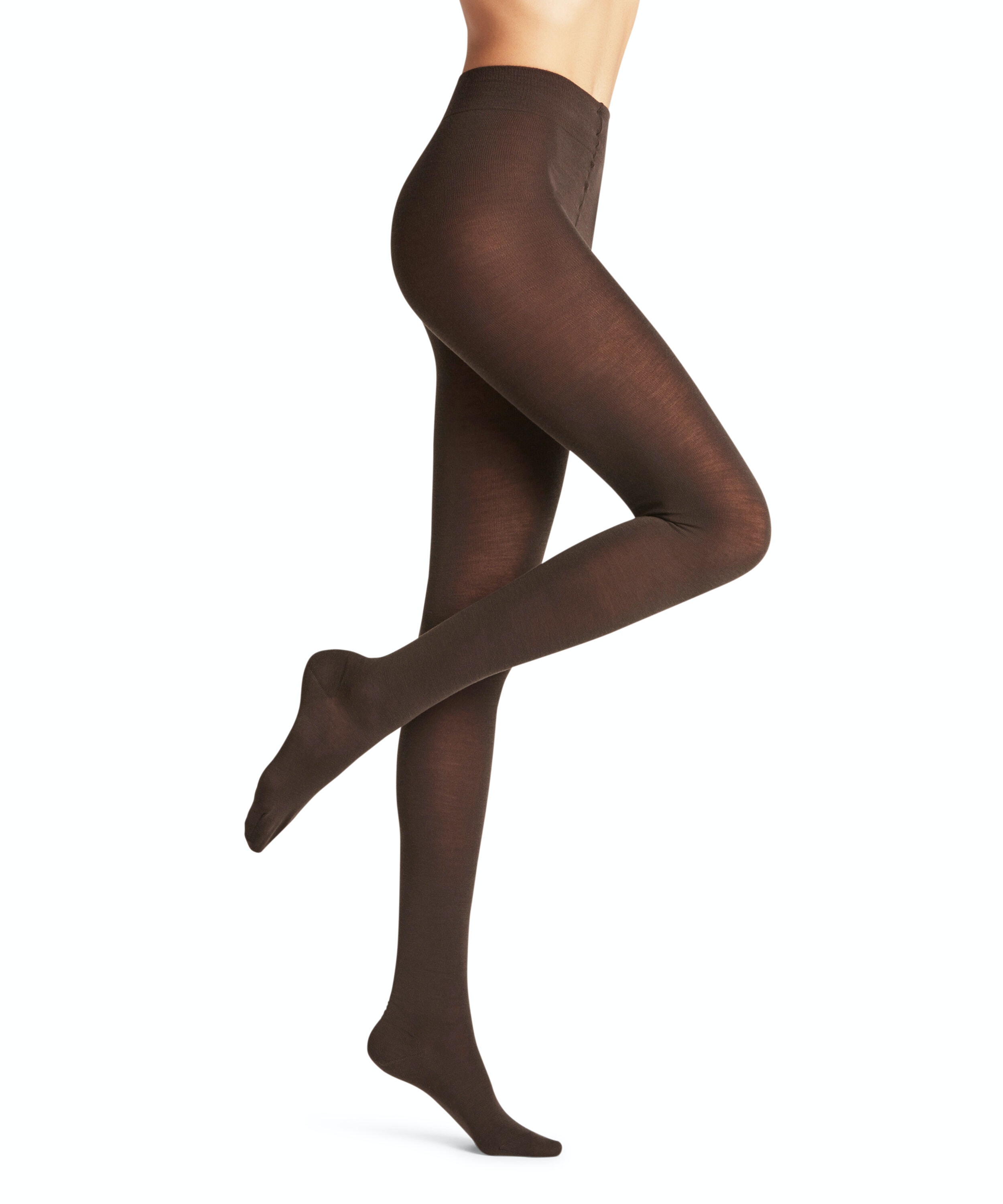 FALKE Softmerino dames panty, dark brown