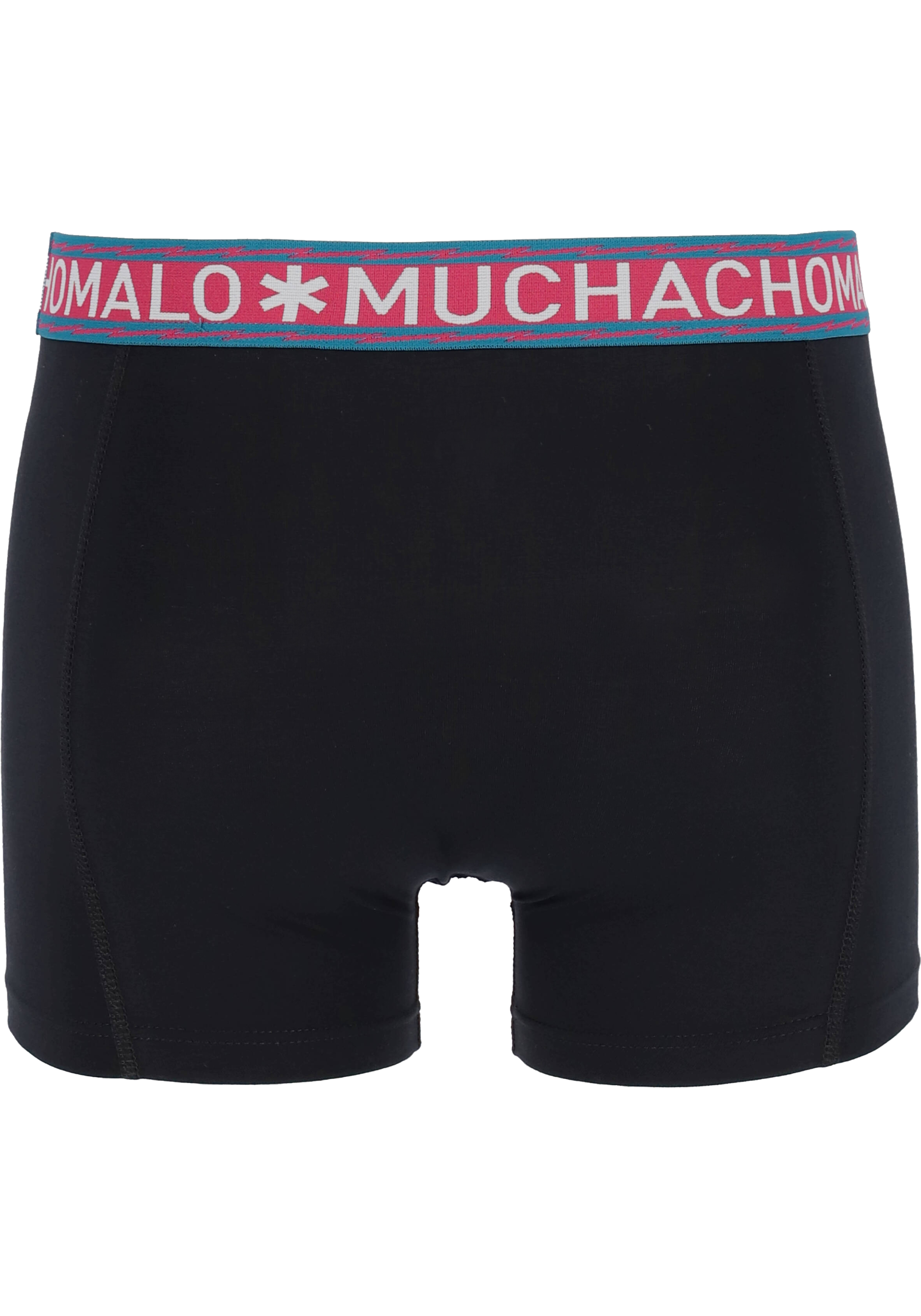Muchachomalo heren boxershorts (3-pack), heren boxers normale lengte Solid, roze, petrol, zwart