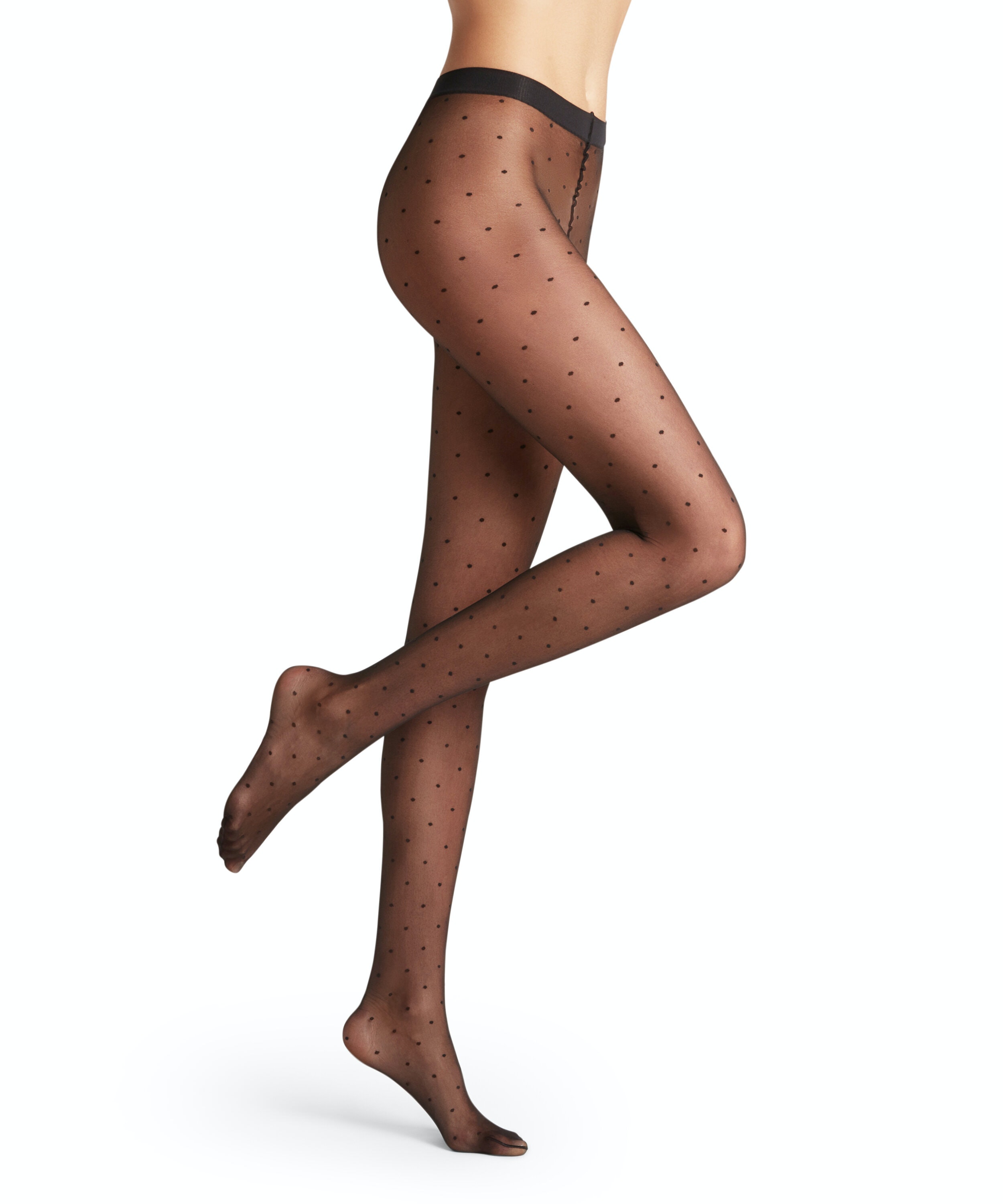 FALKE Dot 15 DEN dames panty, black