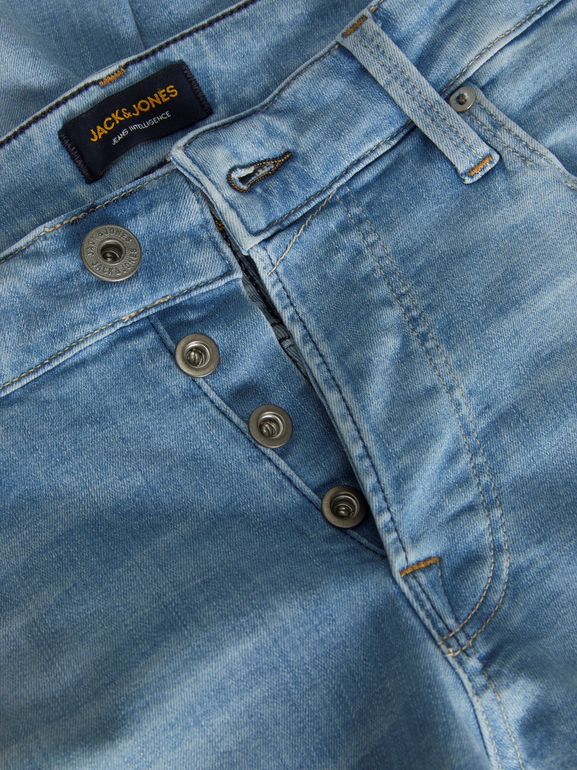 JACK & JONES Glenn Icon slim fit, heren jeans, denimblauw