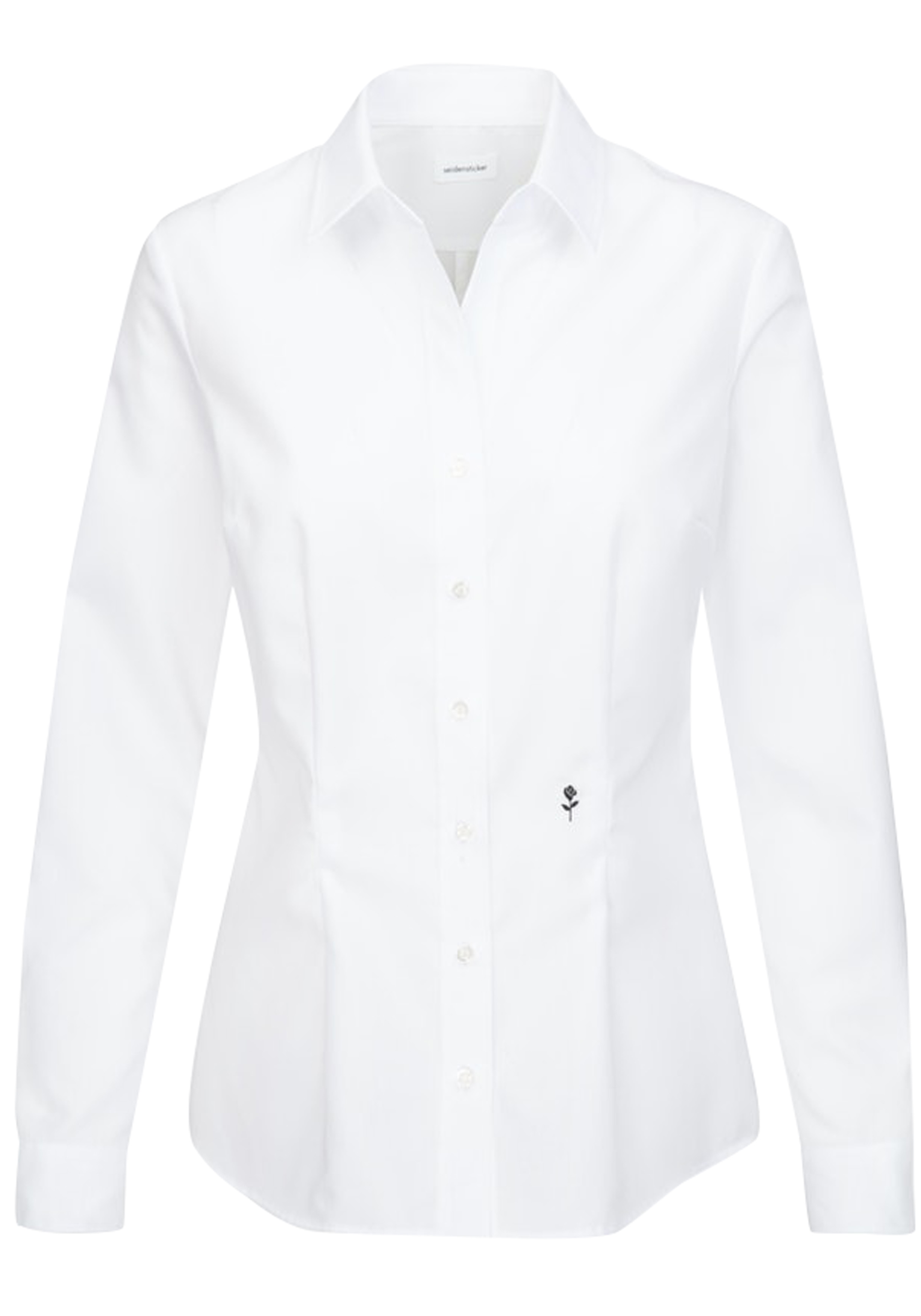 Seidensticker dames blouse slim fit, wit