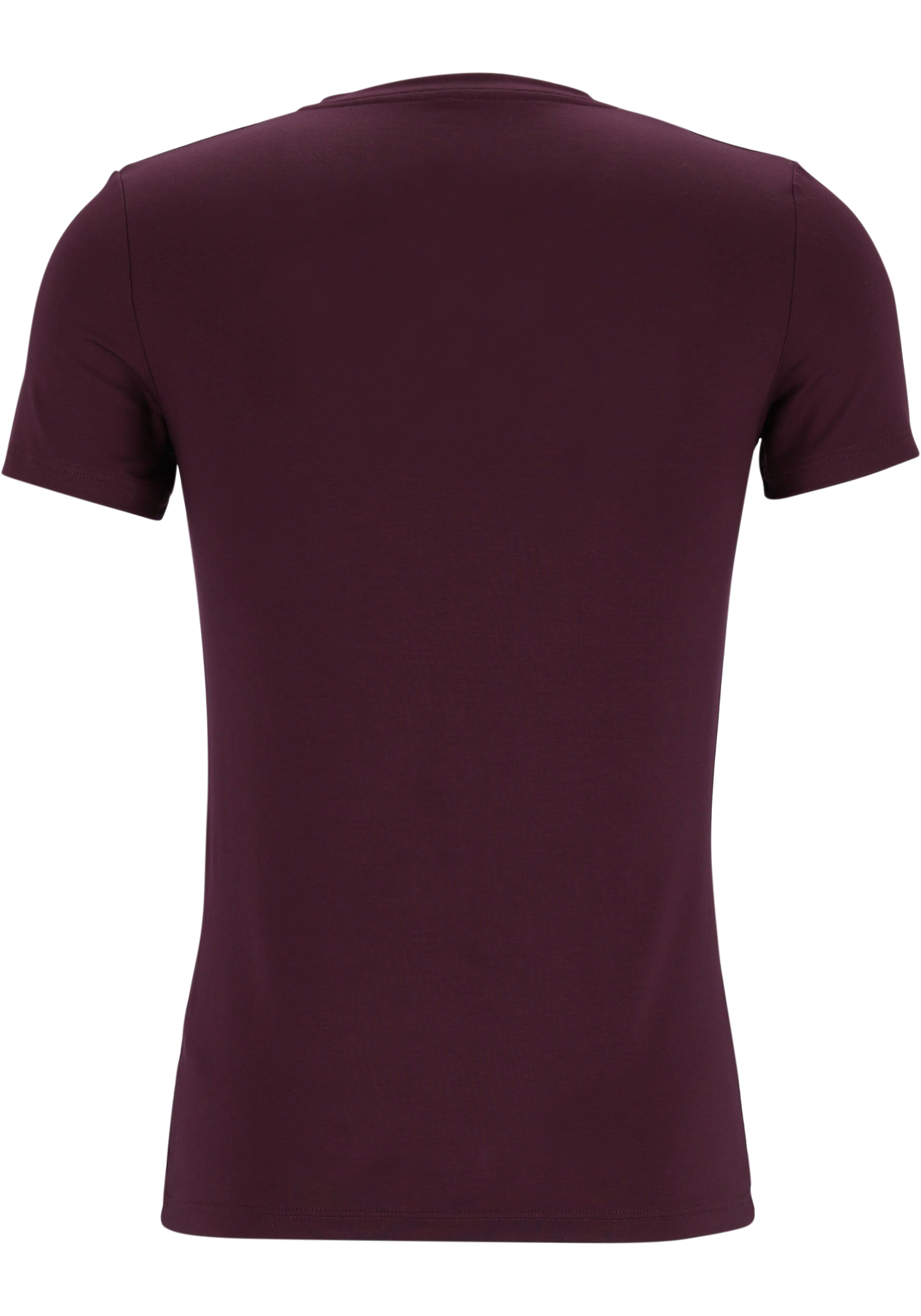 HOM Tencel soft tee-shirt v neck (1-pack), heren T-shirt V-hals, bordeaux
