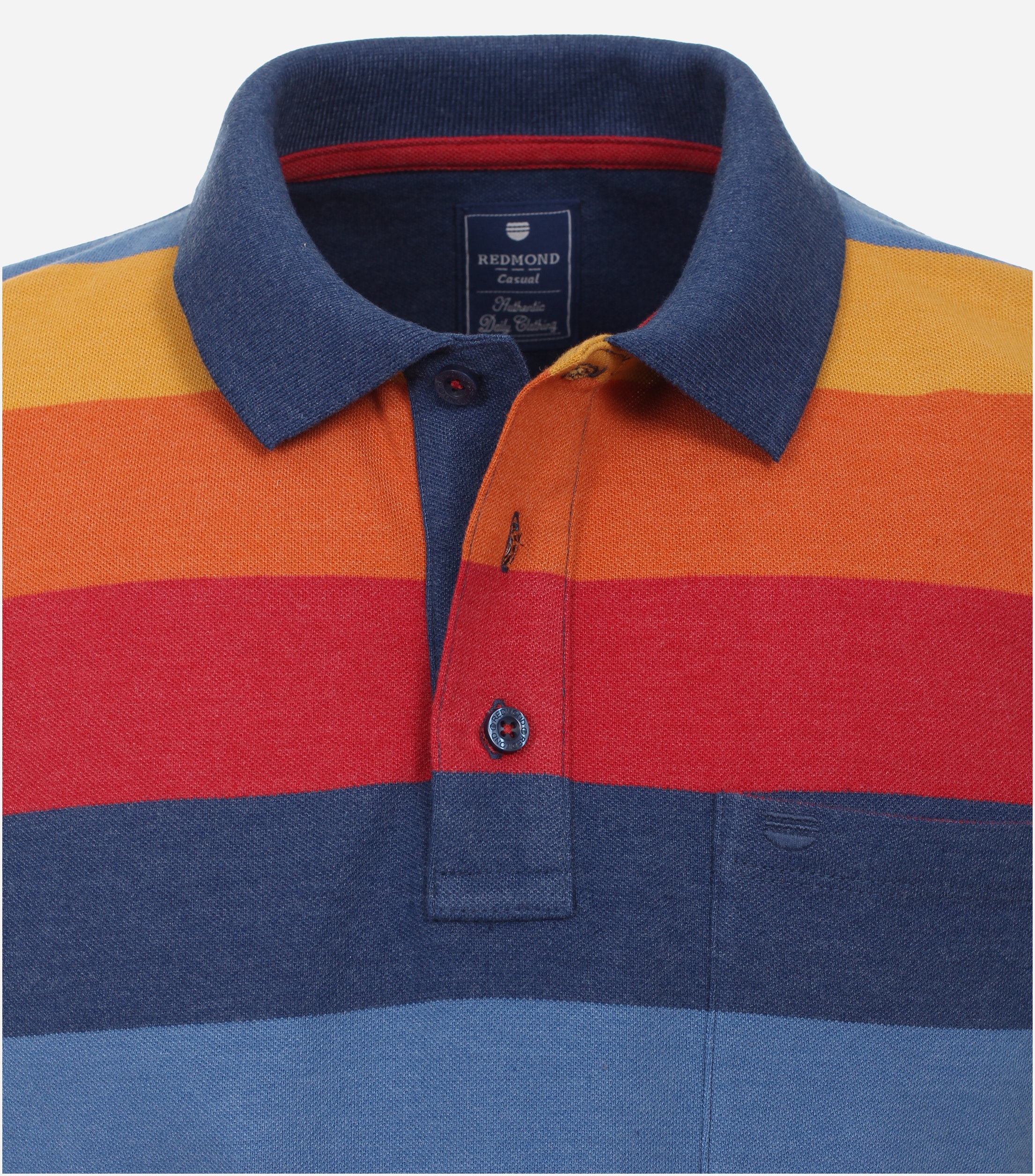 Redmond regular fit heren polo, pique, rood