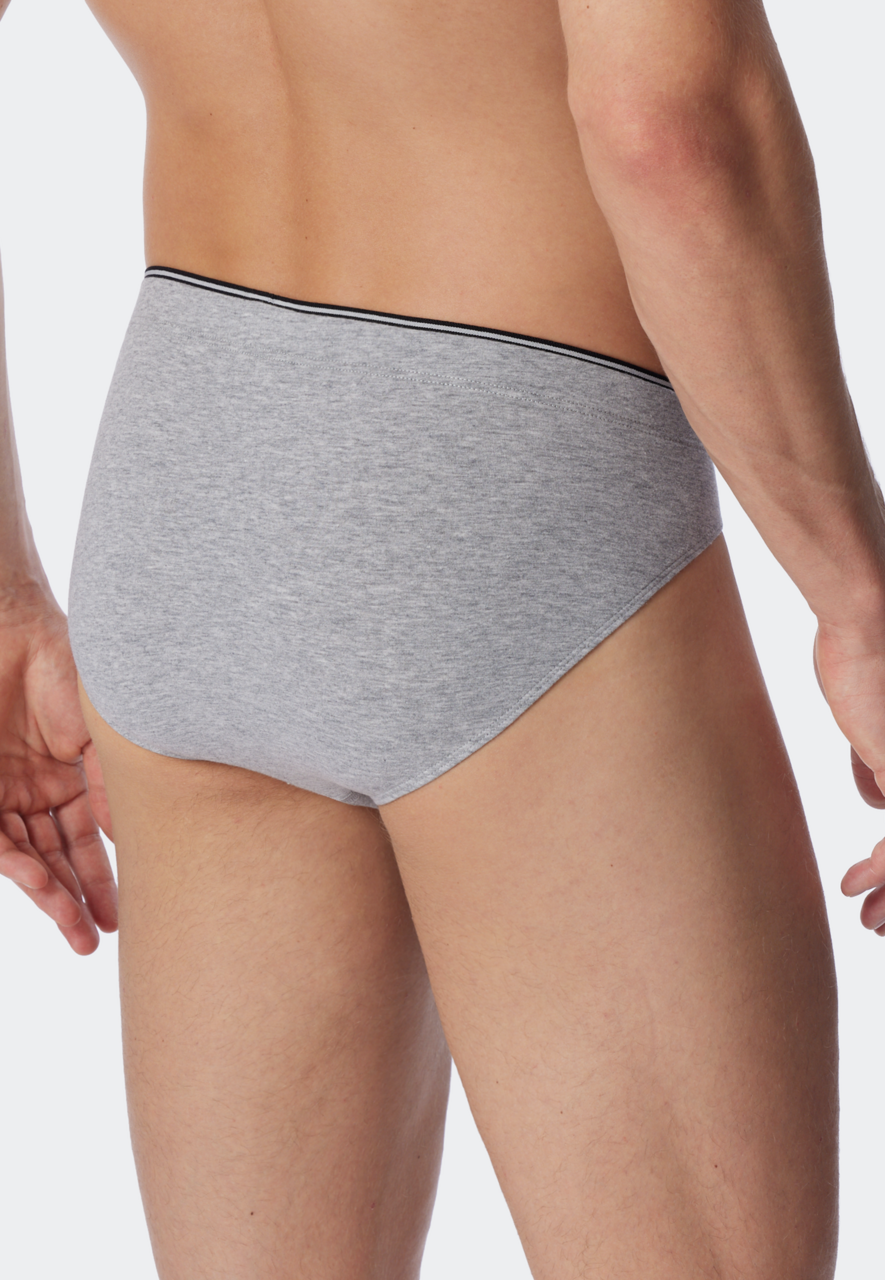 SCHIESSER 95/5 slip (1-pack), heren superminislip biologisch katoen grijs-melange