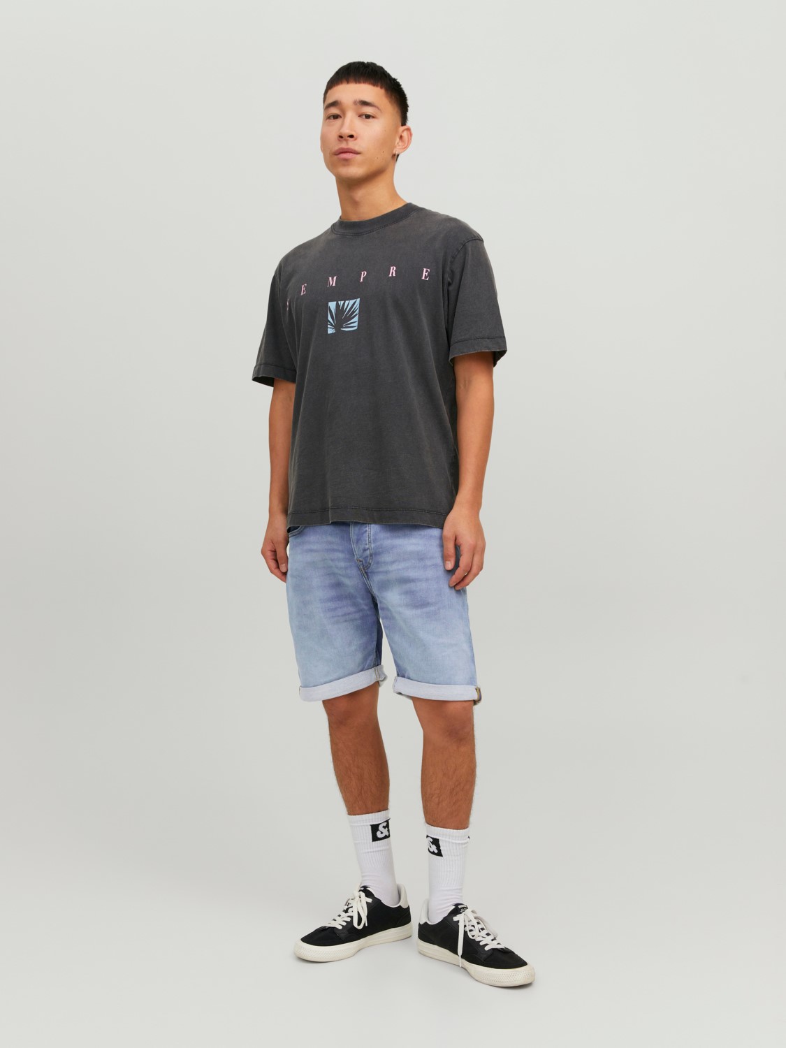 JACK & JONES Rick Icon Shorts regular fit, heren jeans korte broek, denimblauw