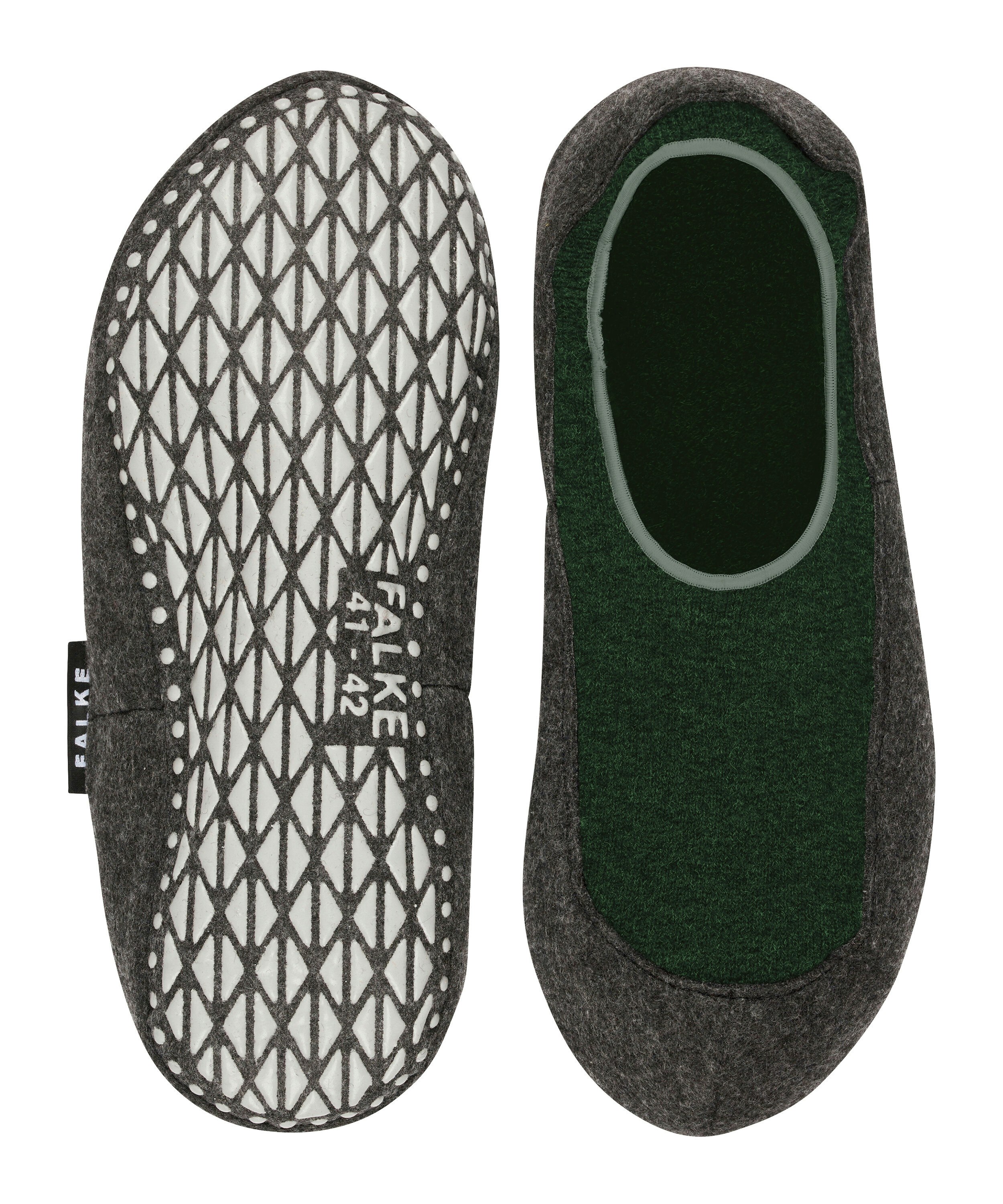 FALKE Cosyshoe heren pantoffels, groen (green melangeange)