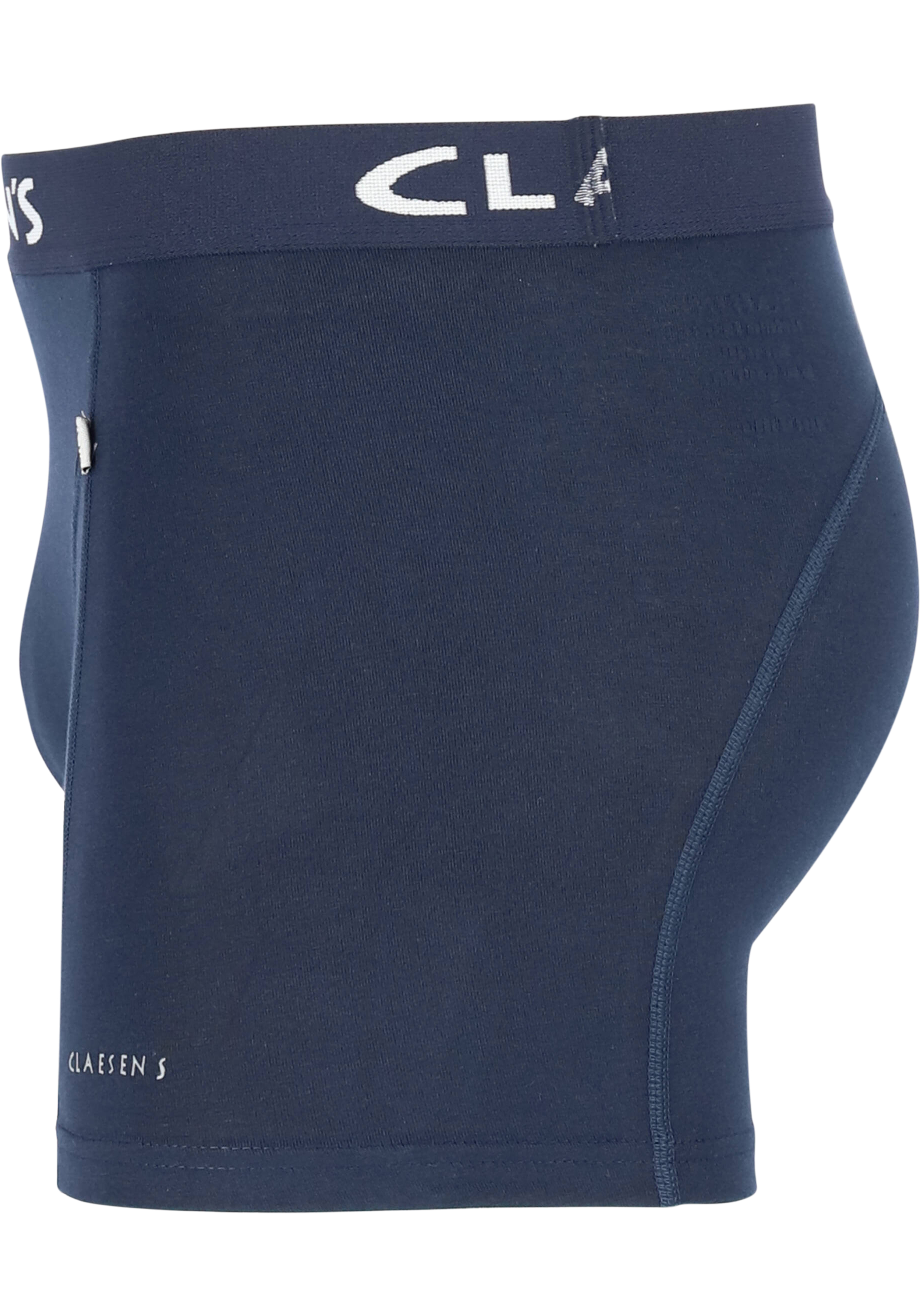 Claesen's Basics boxers (2-pack), heren boxers lang, blauw