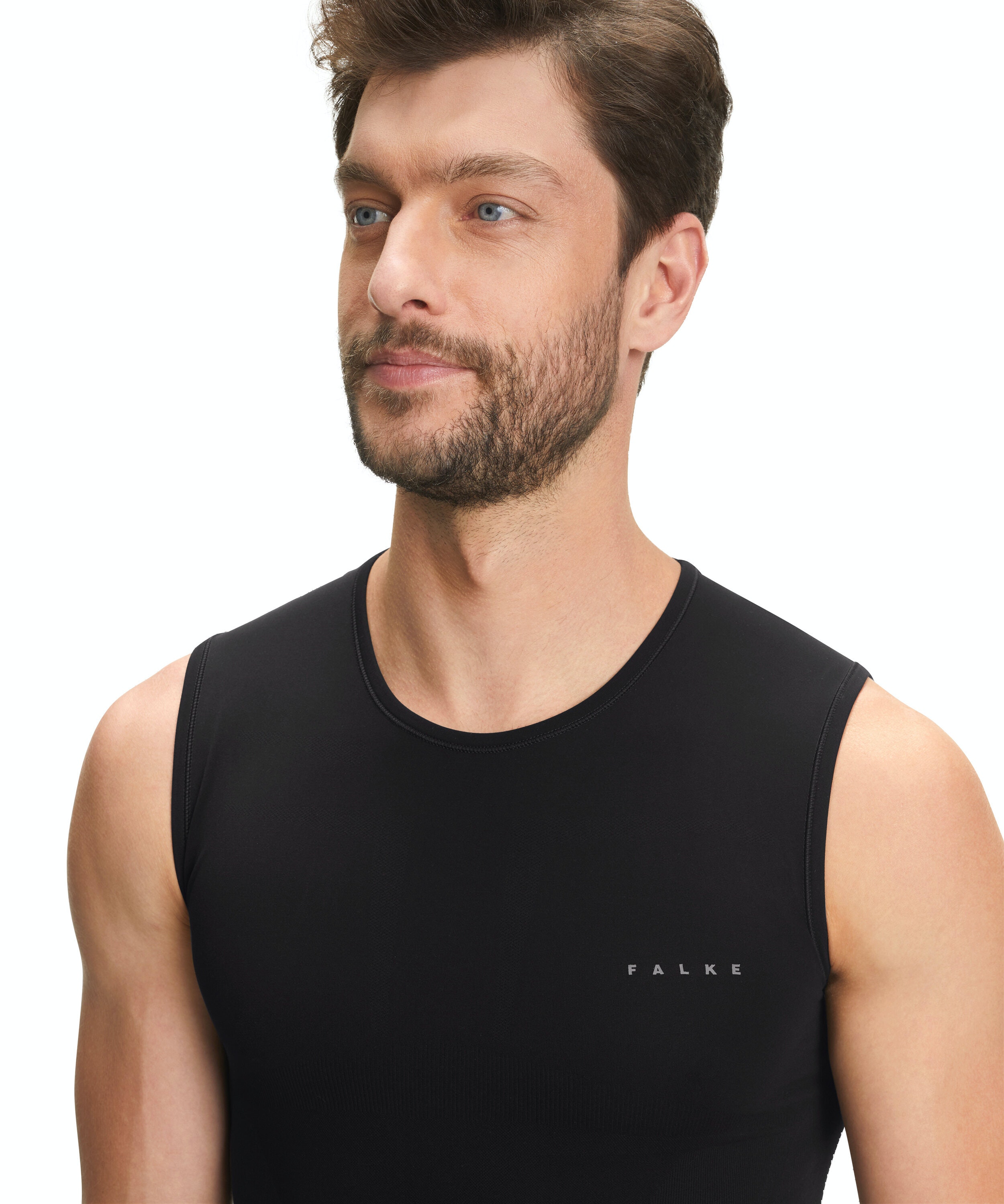 FALKE heren singlet Warm, thermoshirt, zwart (black)