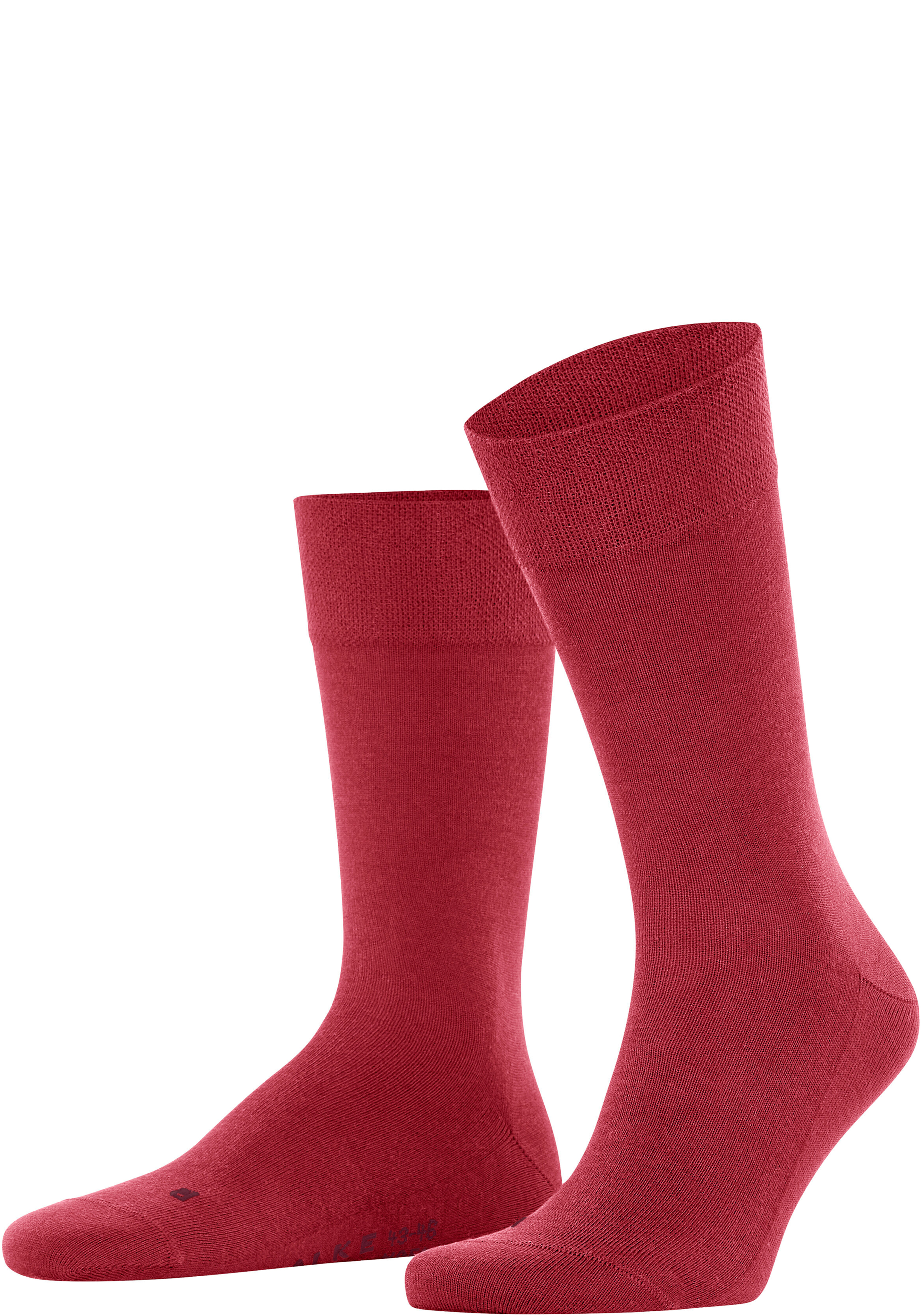FALKE Sensitive New York herensokken, rood (scarlet)
