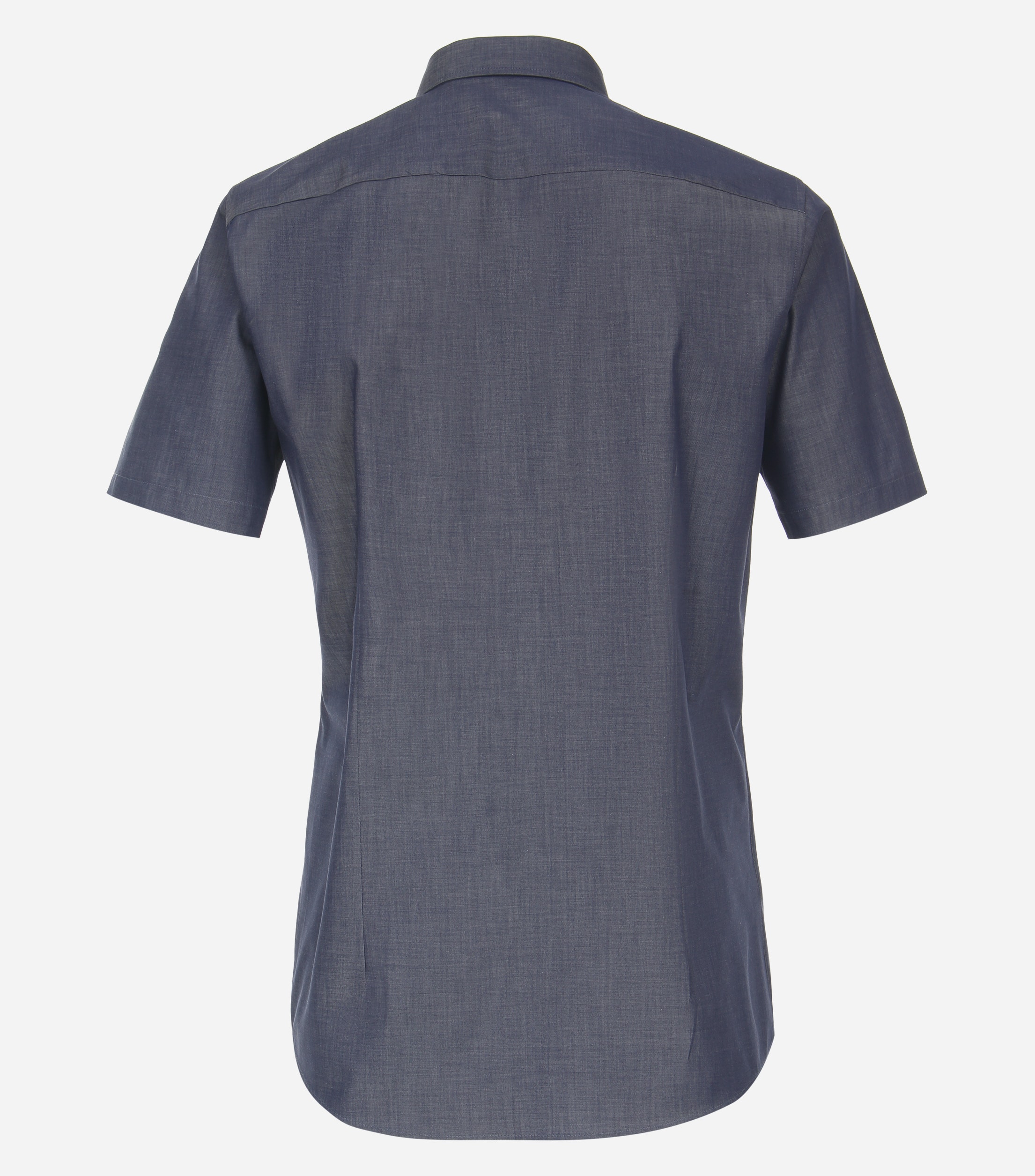VENTI modern fit overhemd, korte mouw, twill, blauw