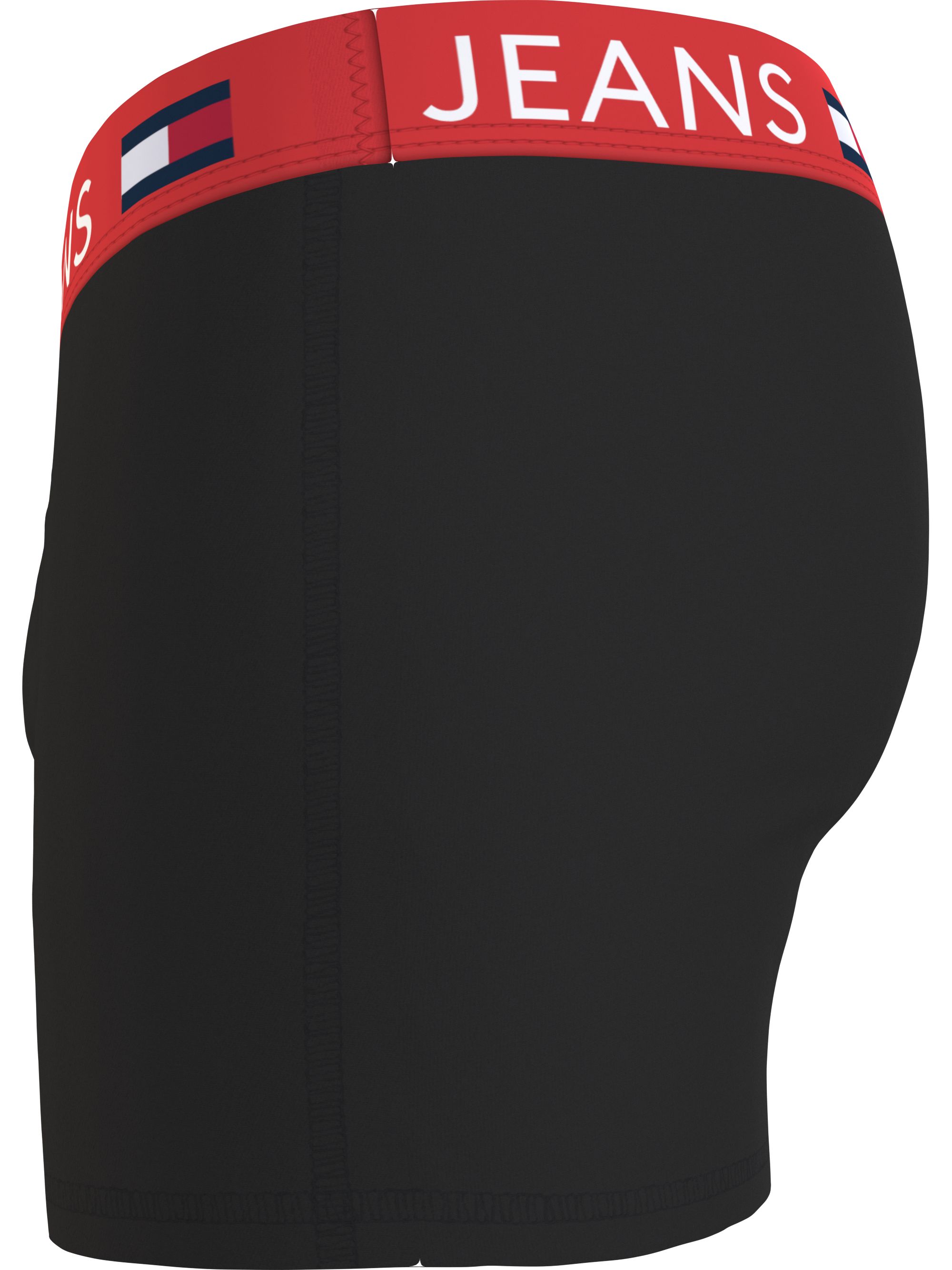 Tommy Hilfiger trunk (3-pack), heren boxers normale lengte, zwart met gekleurde tailleband