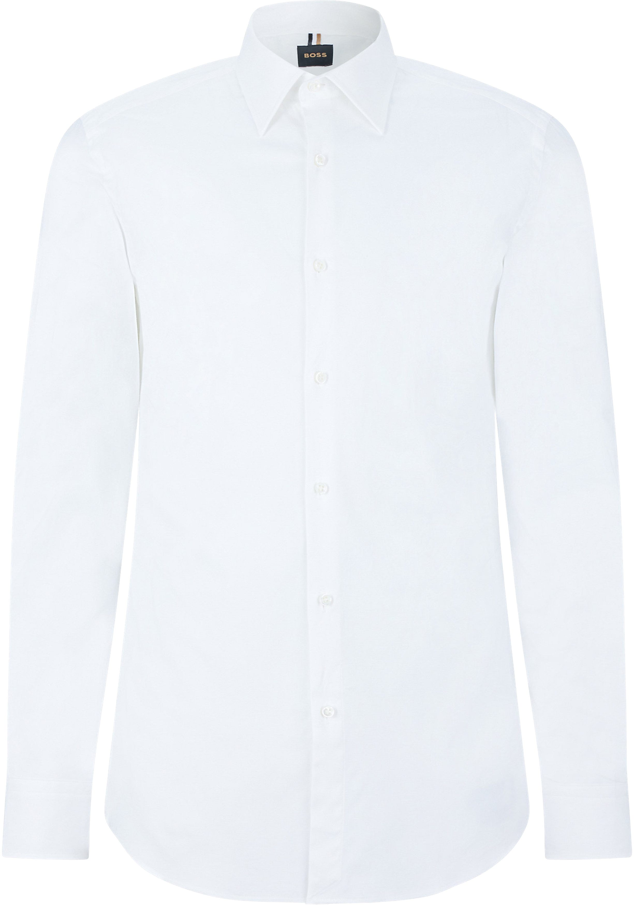 BOSS Hays slim fit overhemd, structuur, wit