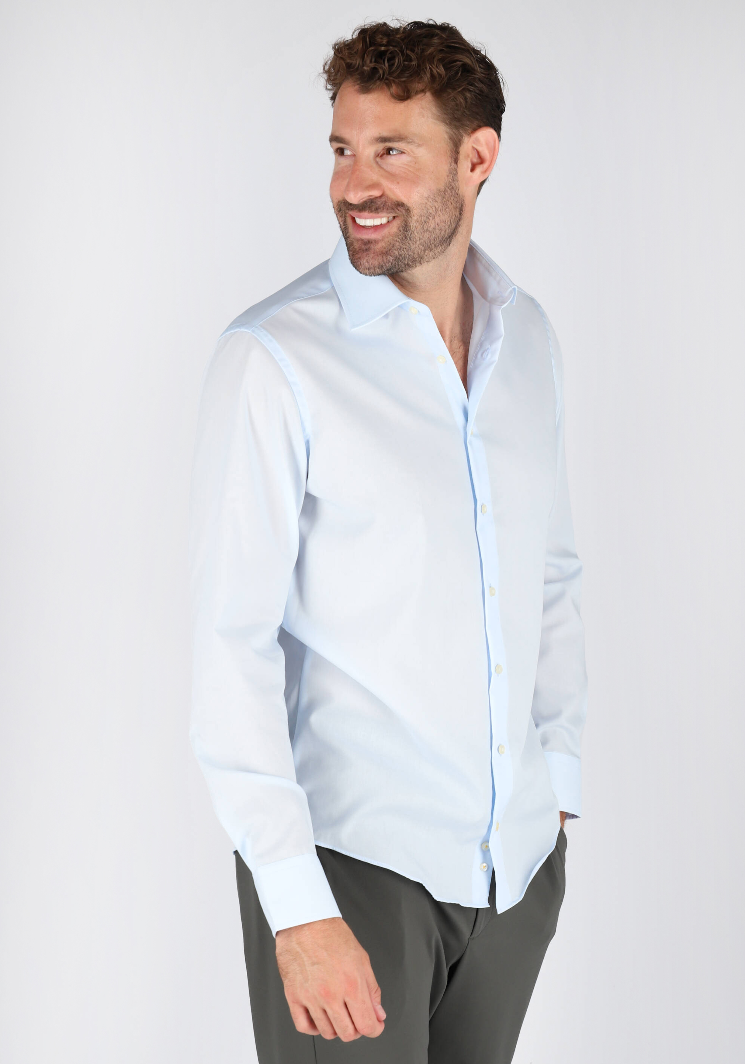 Redmond modern fit overhemd, lichtblauw    