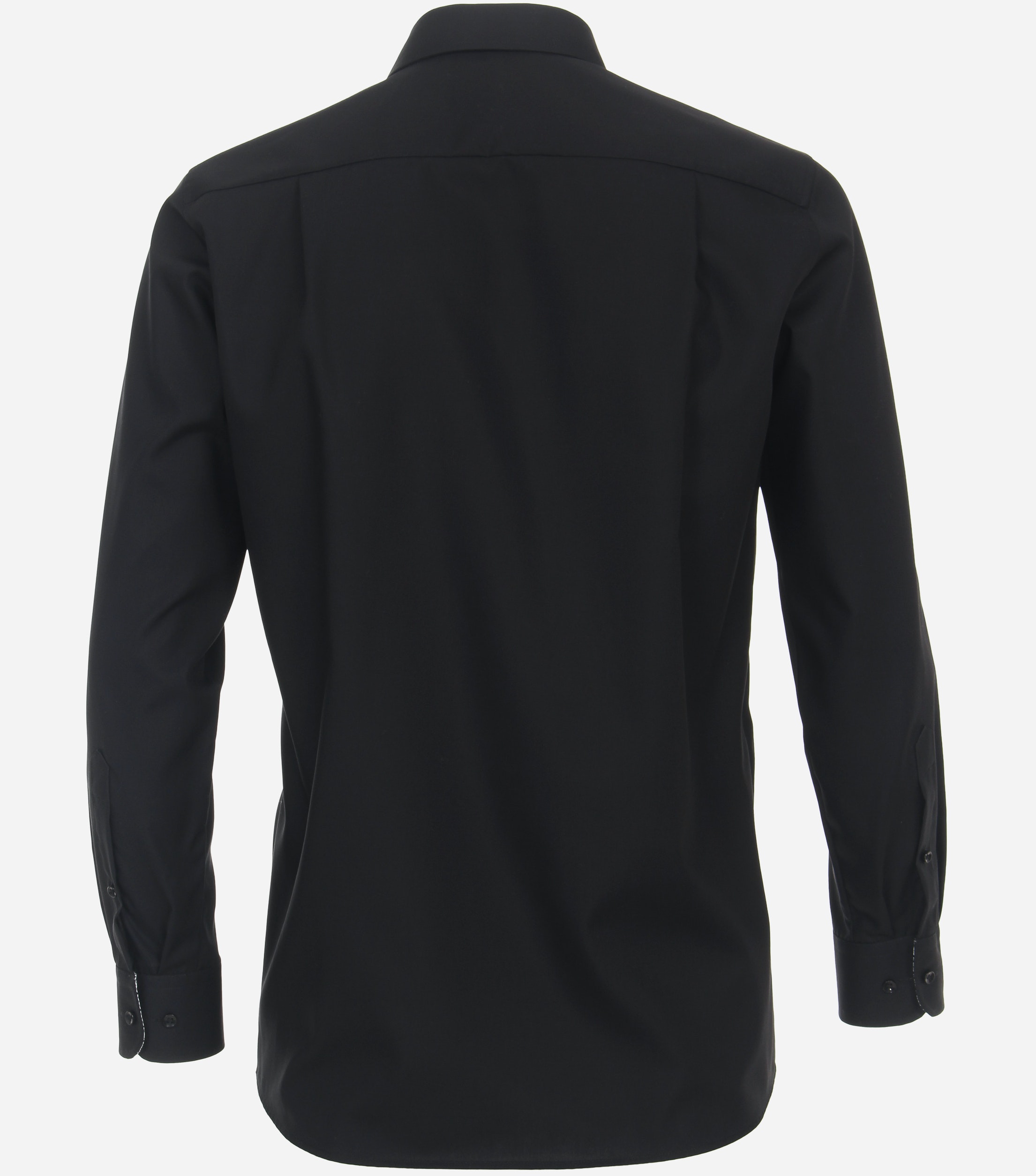 CASA MODA comfort fit overhemd, popeline, zwart