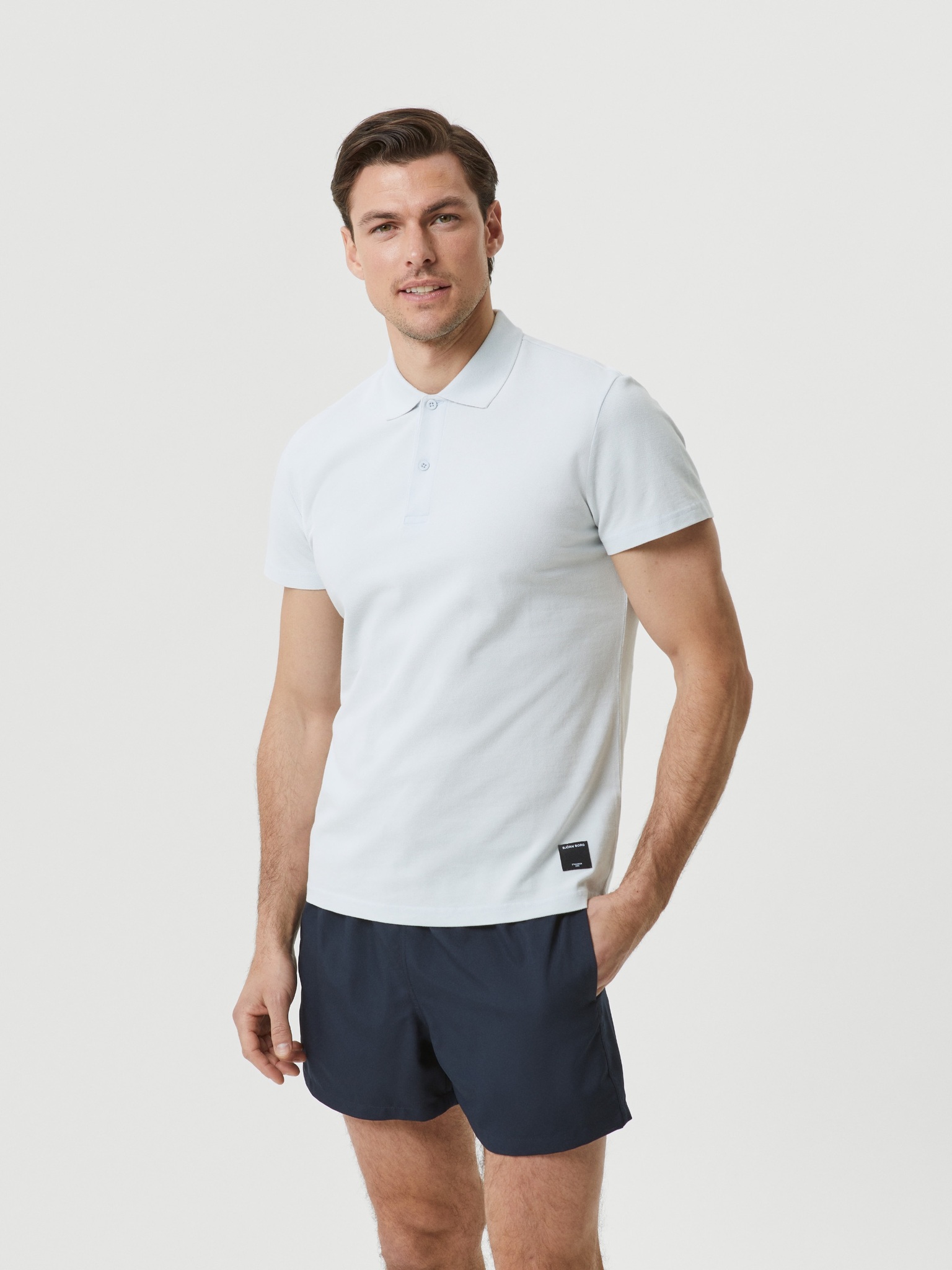 Bjorn Borg polo shirt, heel lichtblauw
