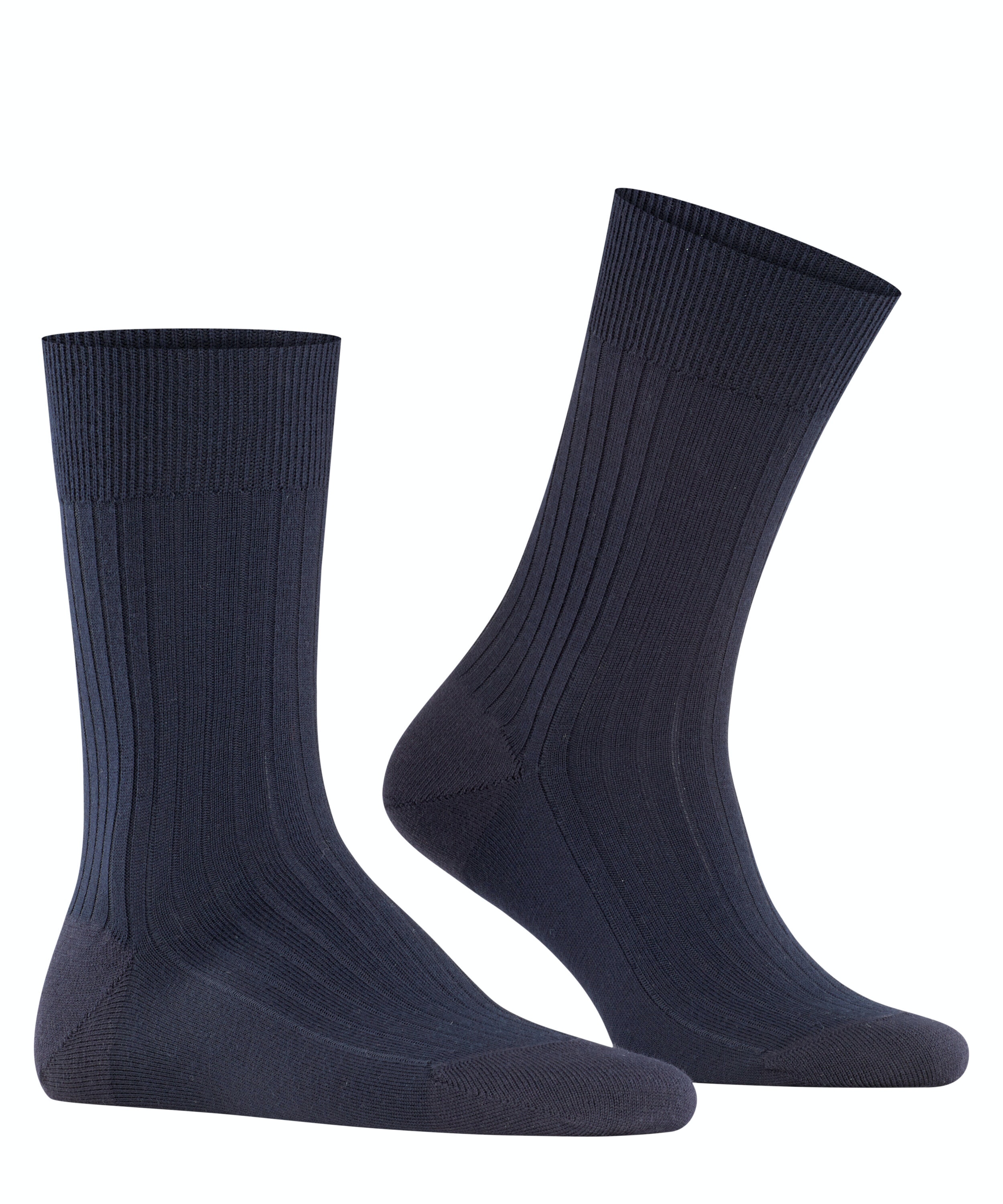 FALKE Bristol Pure herensokken, donkerblauw (dark navy)