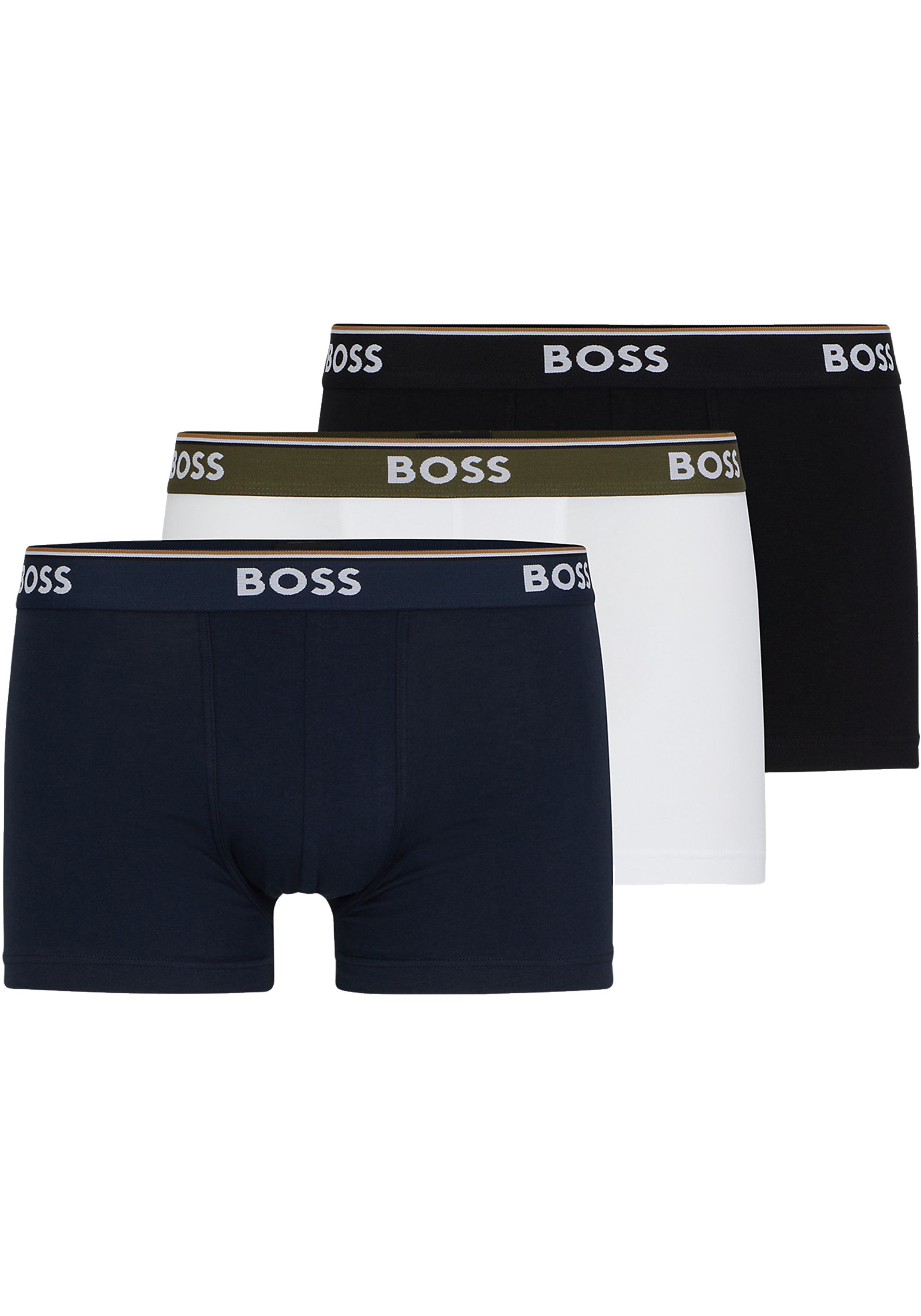HUGO BOSS Power trunks (3-pack), heren boxers kort, multicolor