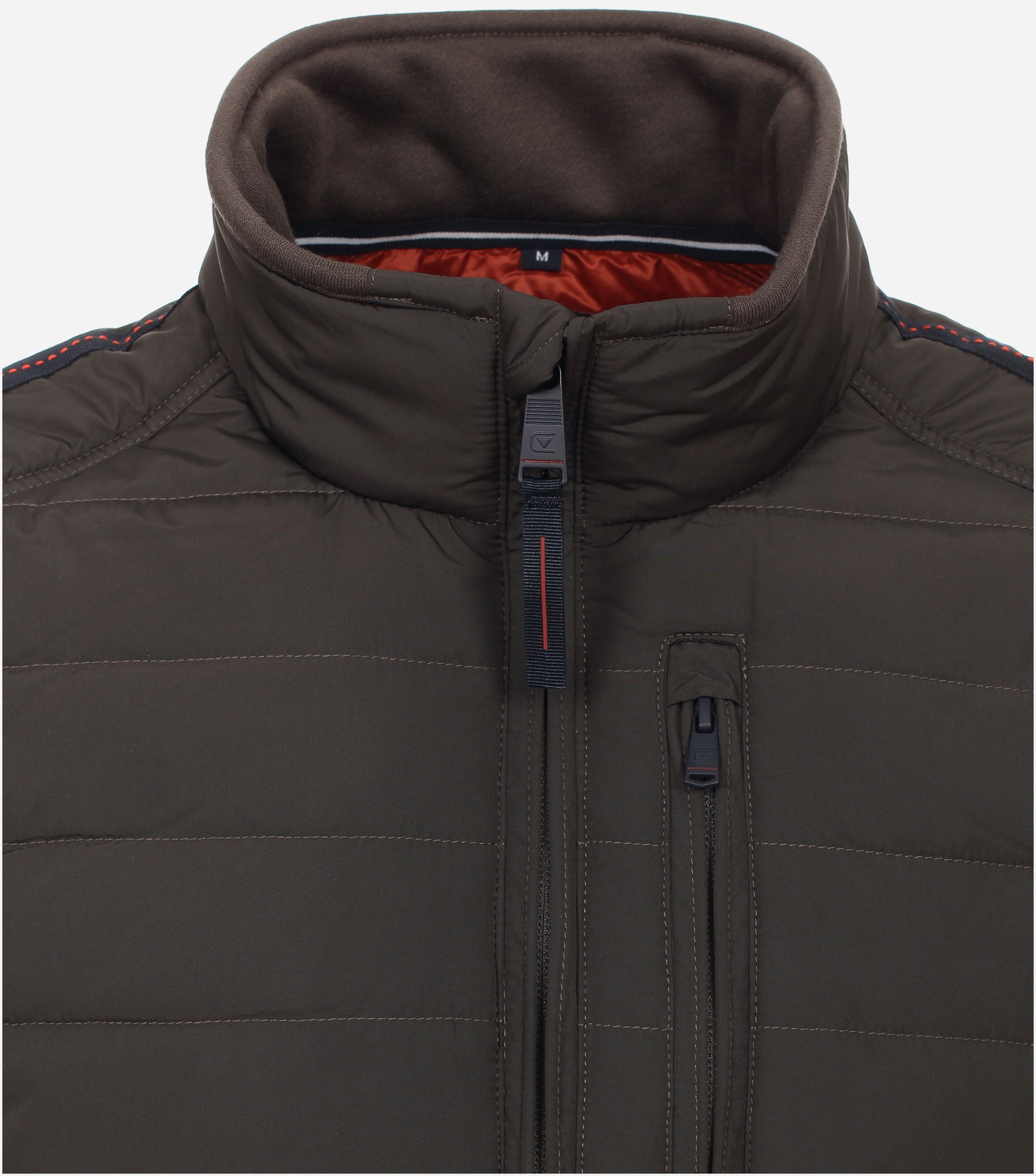 CASA MODA comfort fit vest, donkergroen