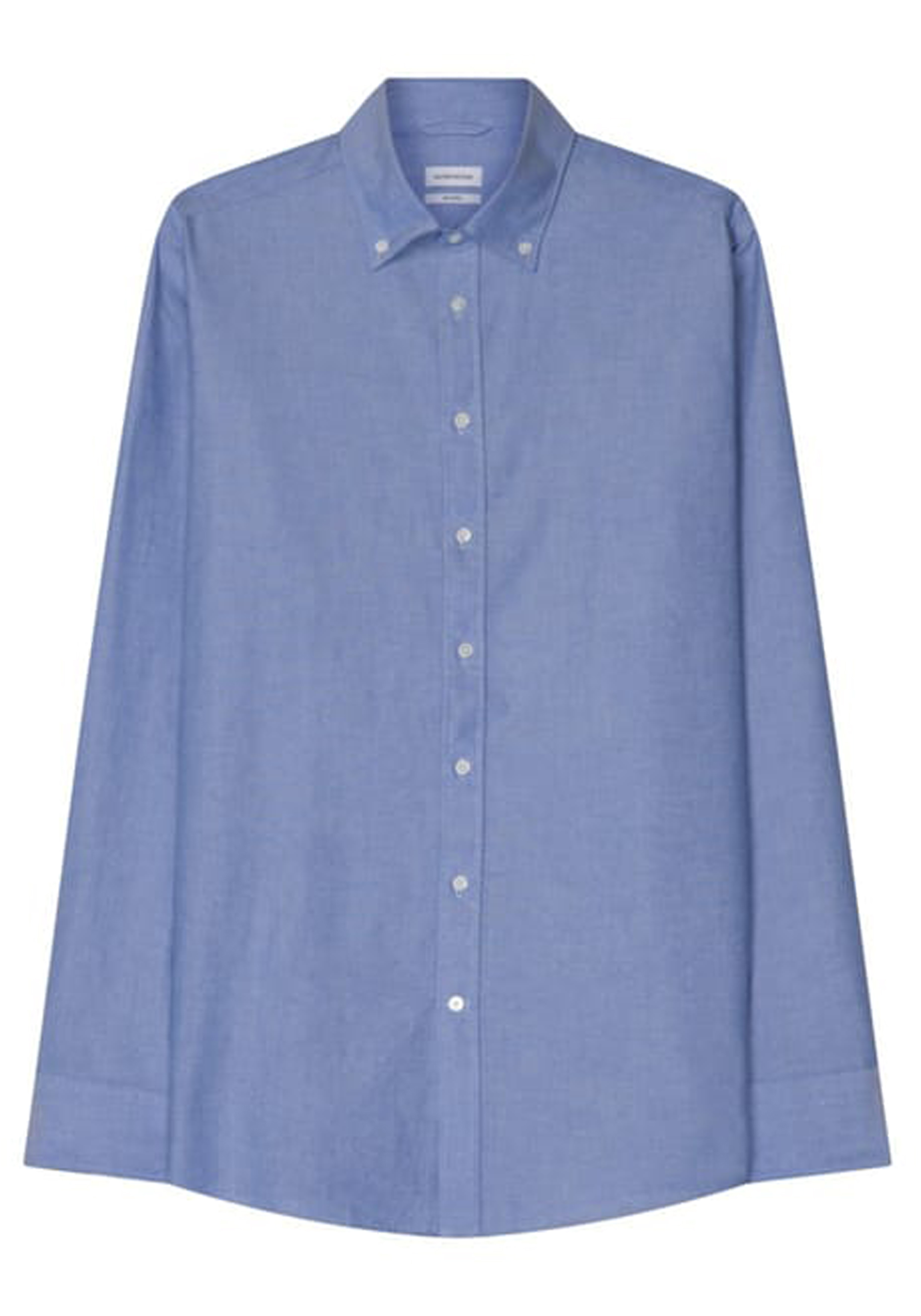 Seidensticker shaped fit overhemd, Oxford, blauw