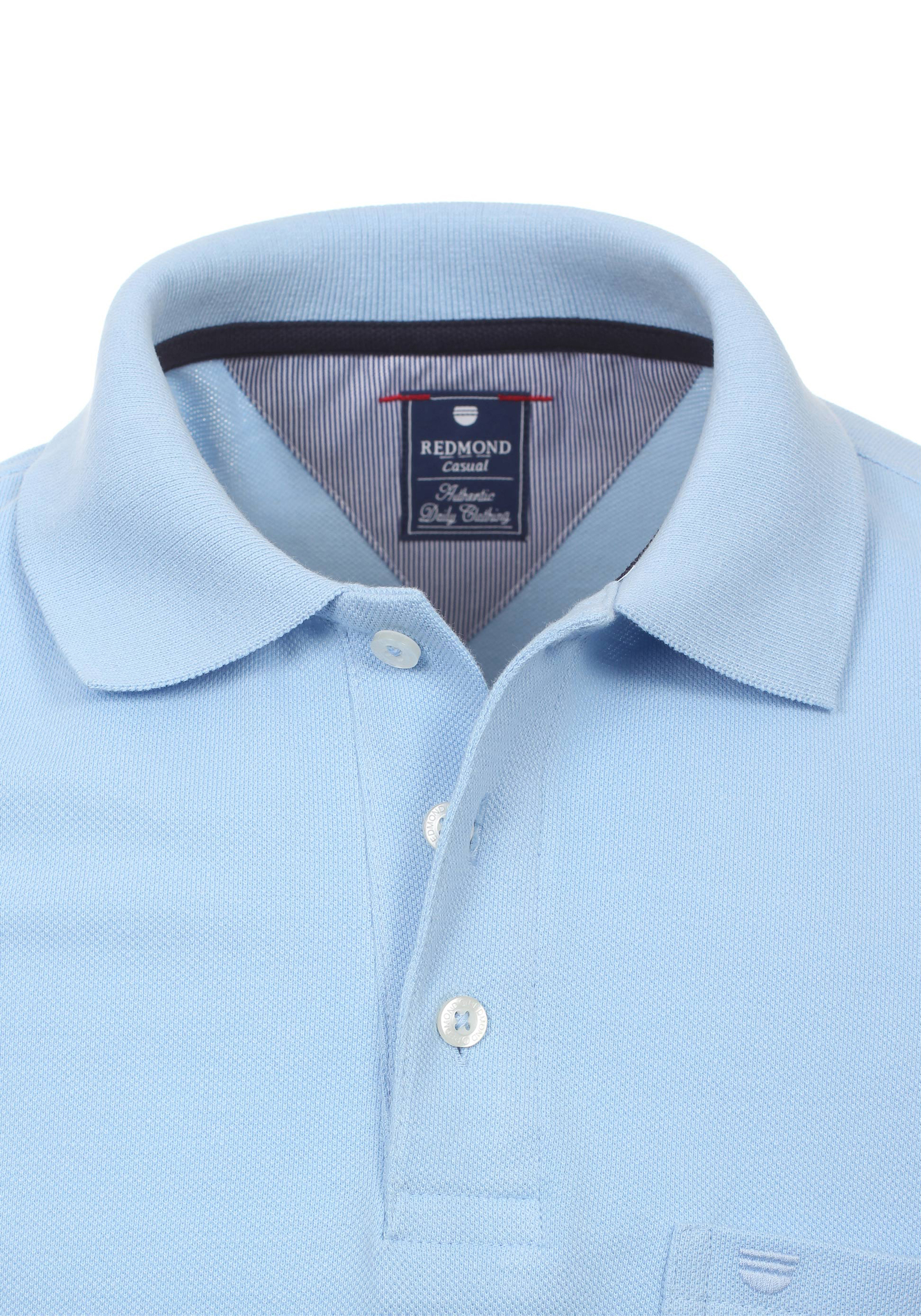 Redmond regular fit poloshirt, lichtblauw