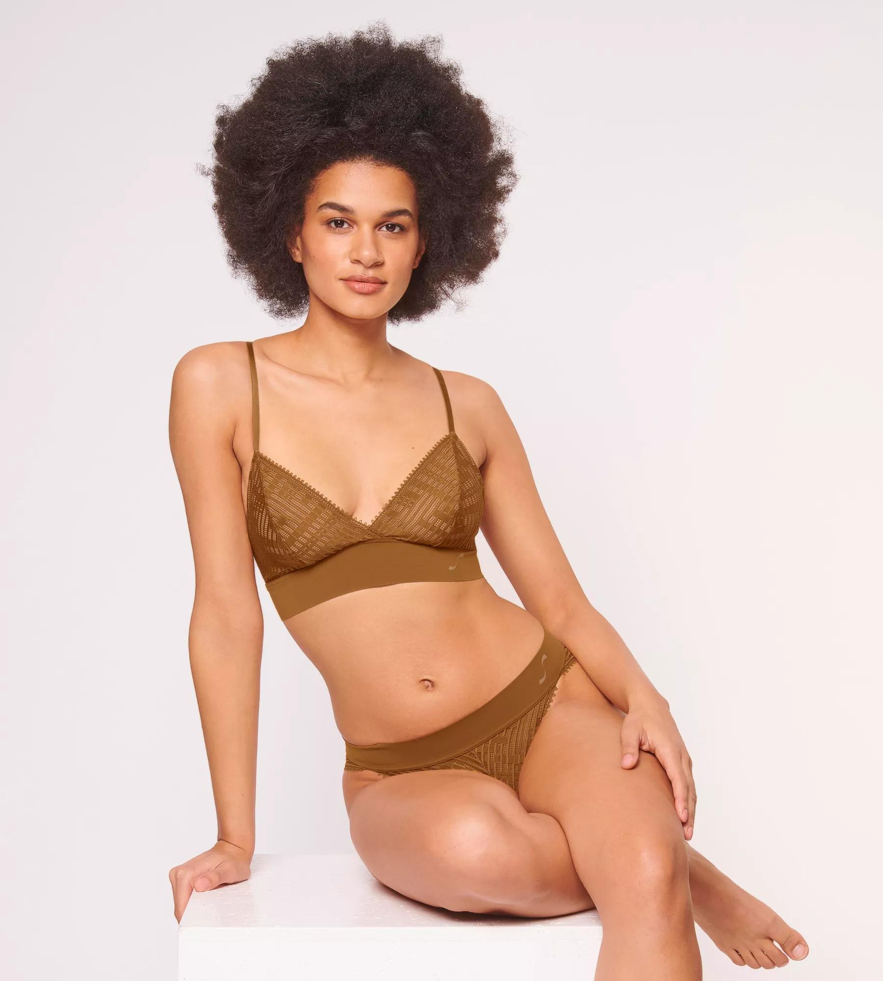 Sloggi Women S Seven Bralette Longline, bralette, beige