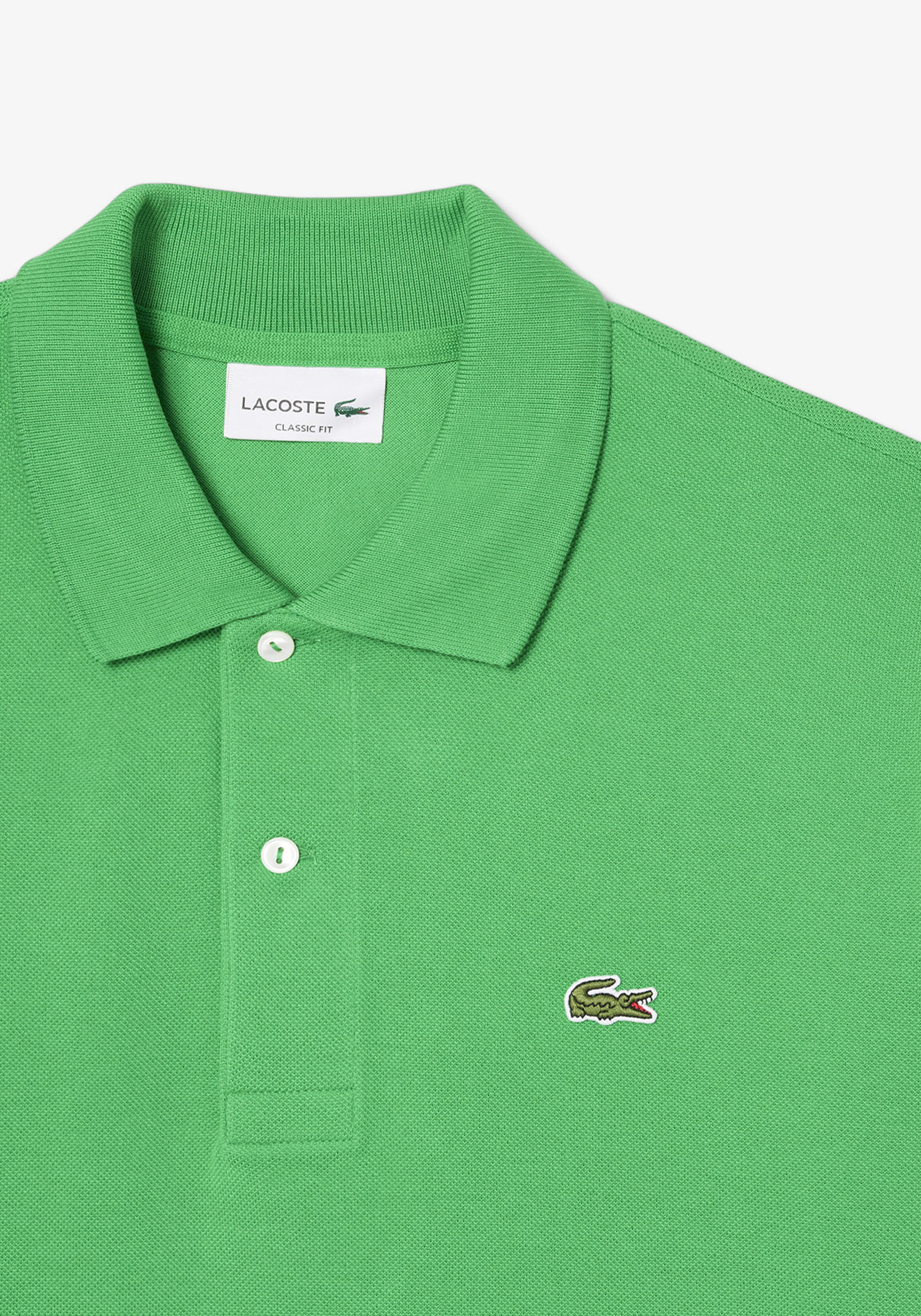 Lacoste Classic Fit polo, calathea groen