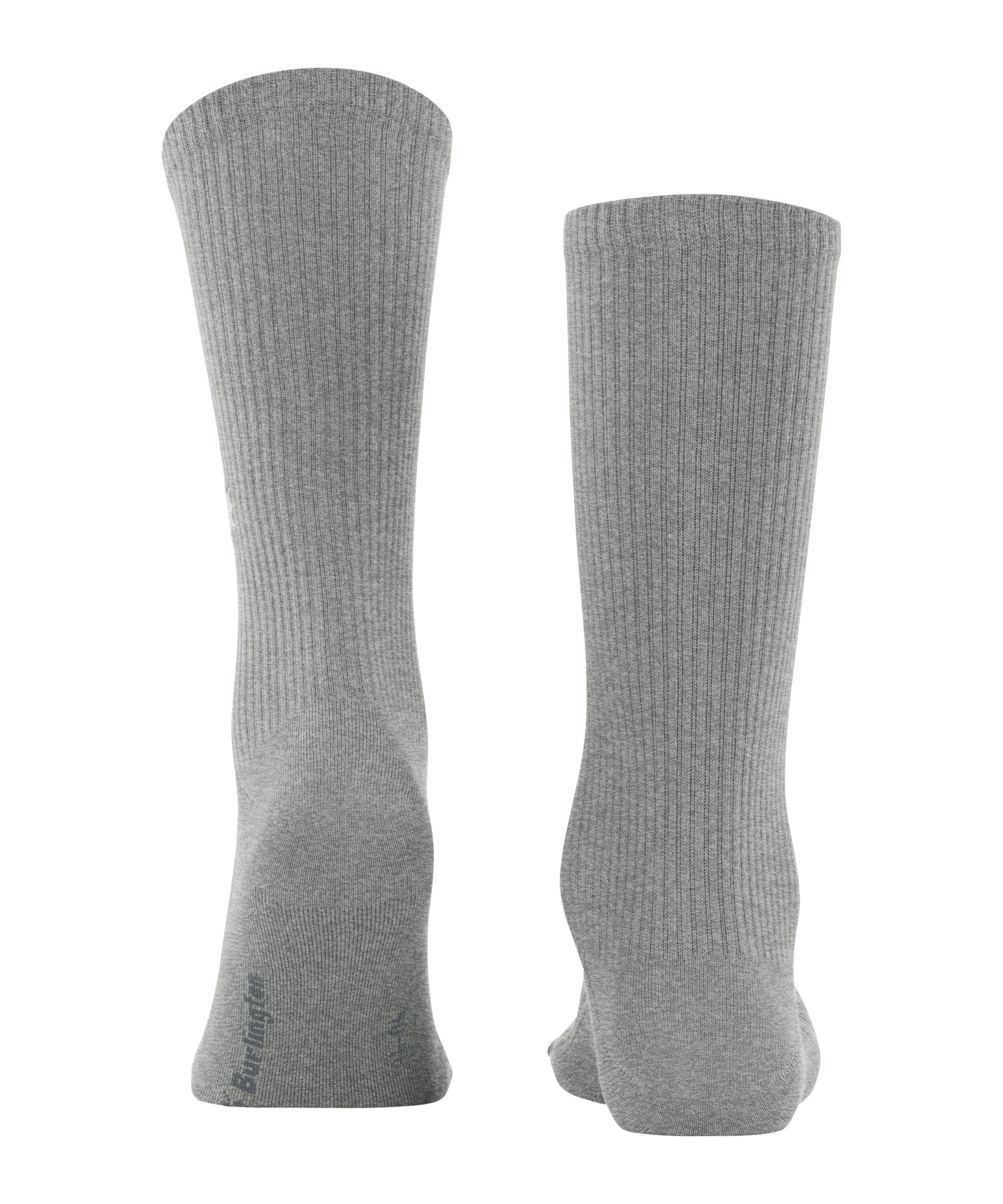 Burlington Boston herensokken, grijs (light grey)