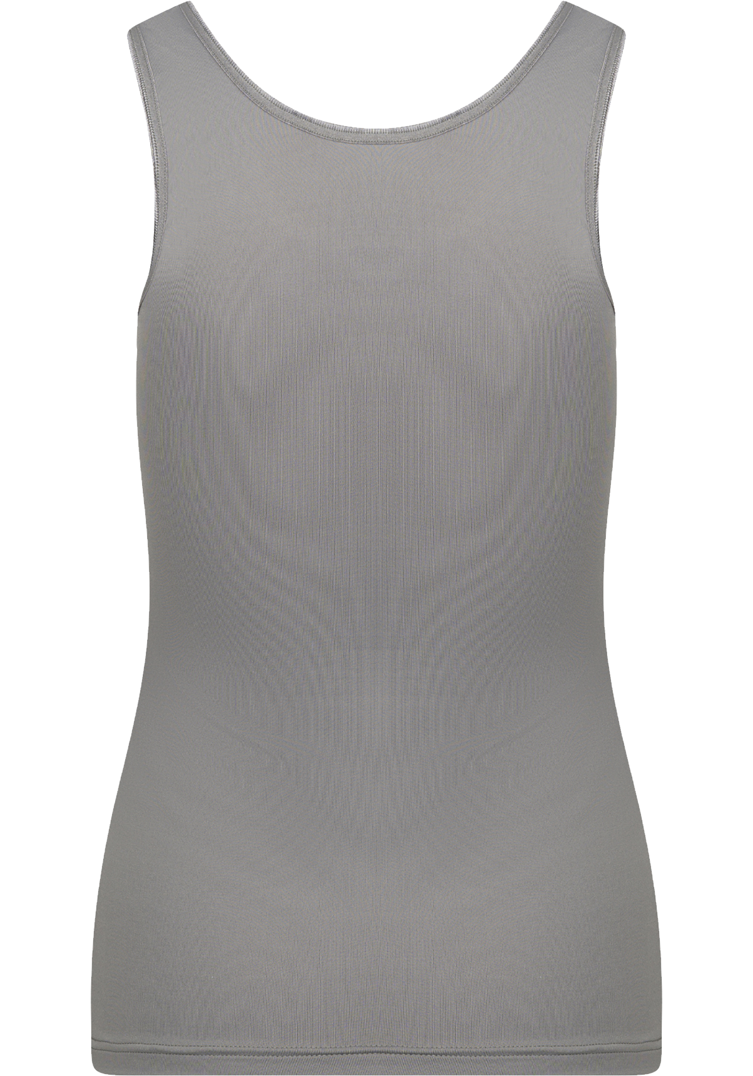 RJ Bodywear Pure Color dames top (1-pack), hemdje met brede banden, midden grijs