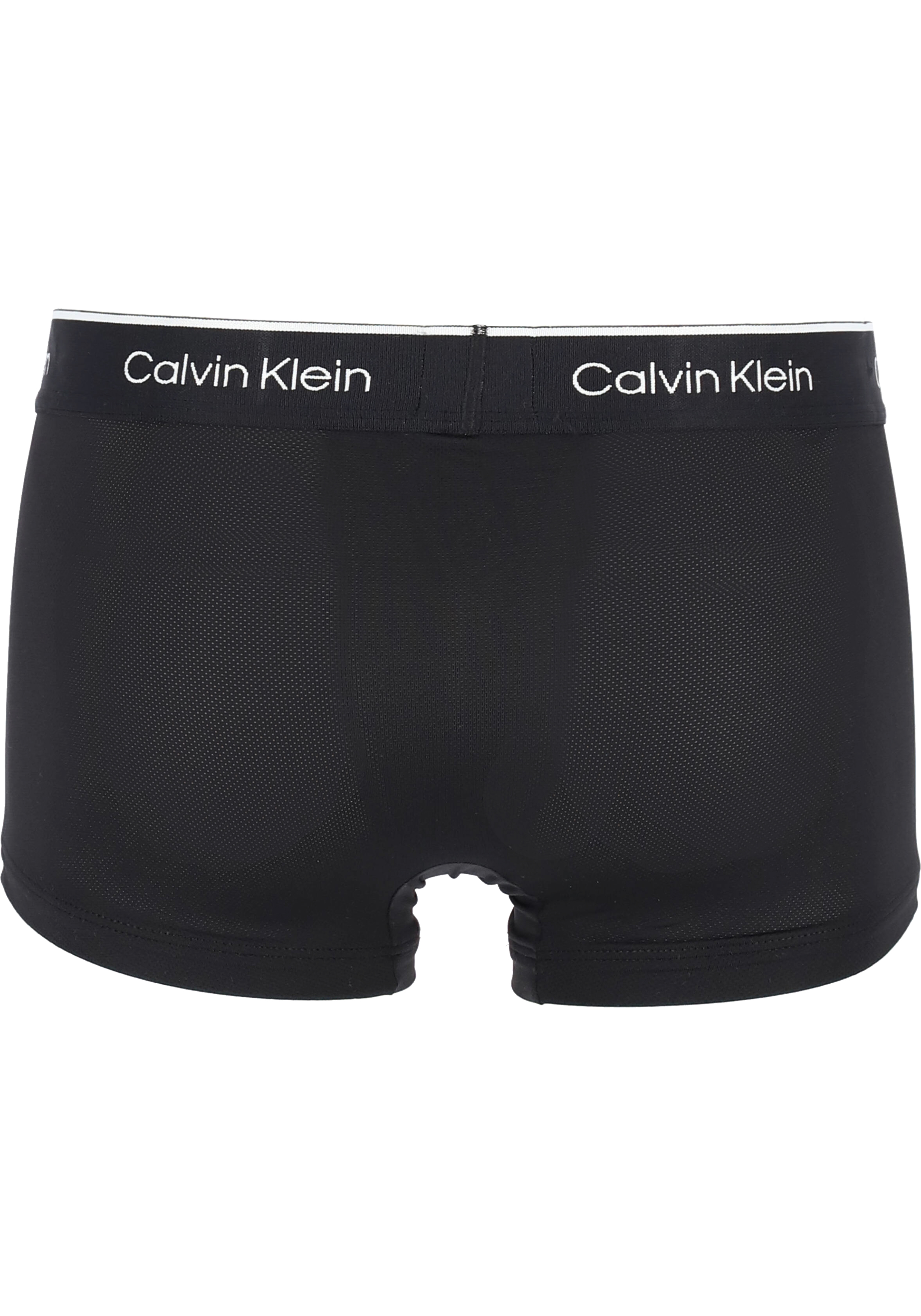Calvin Klein Pro micro low rise trunks (2-pack), microfiber lage heren boxers kort, zwart