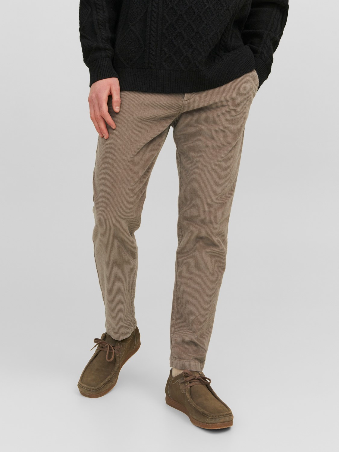 JACK & JONES Ace Harvey Corduroy Chino relaxed fit, heren chino, beige