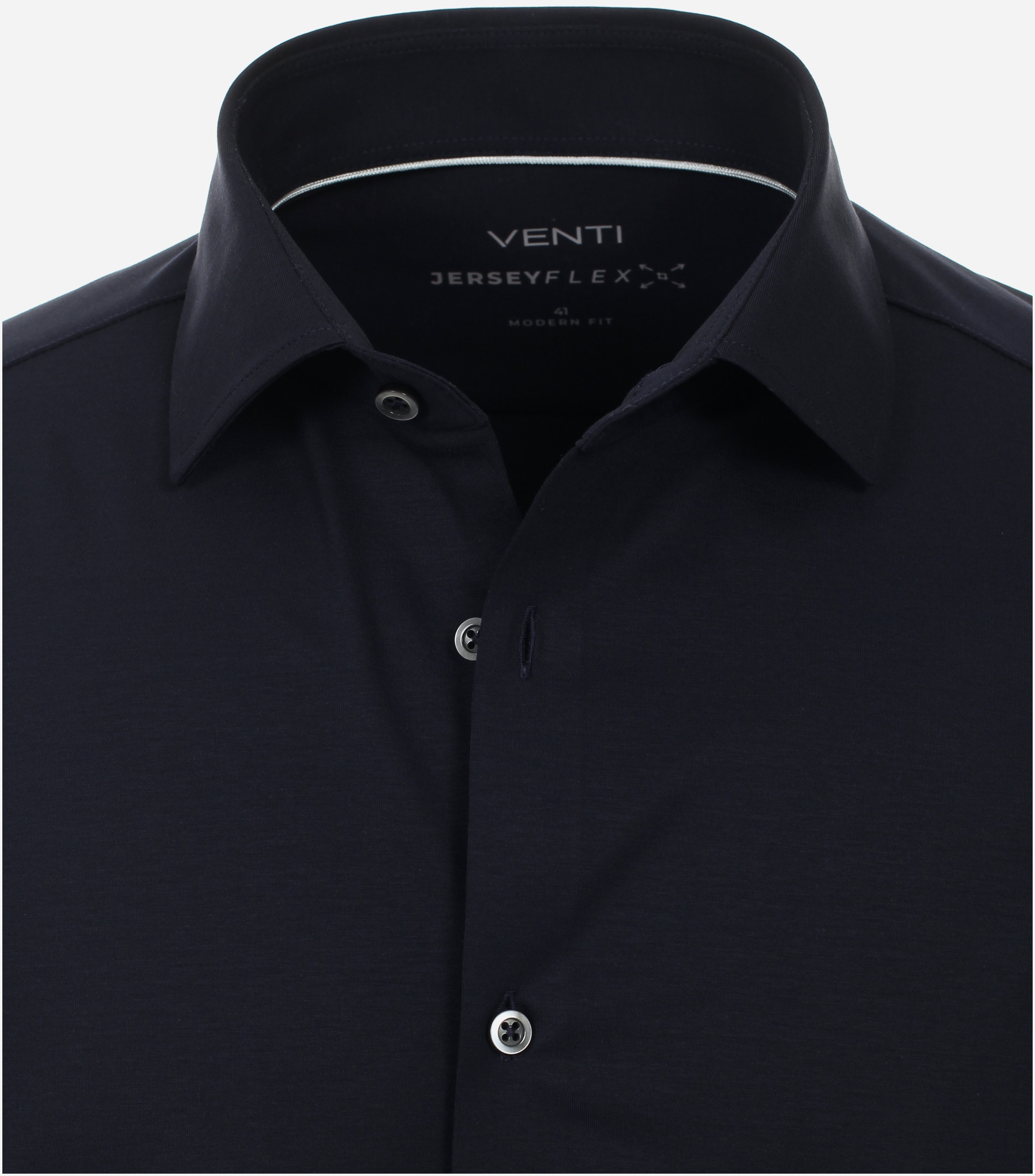 VENTI modern fit overhemd, jersey, blauw