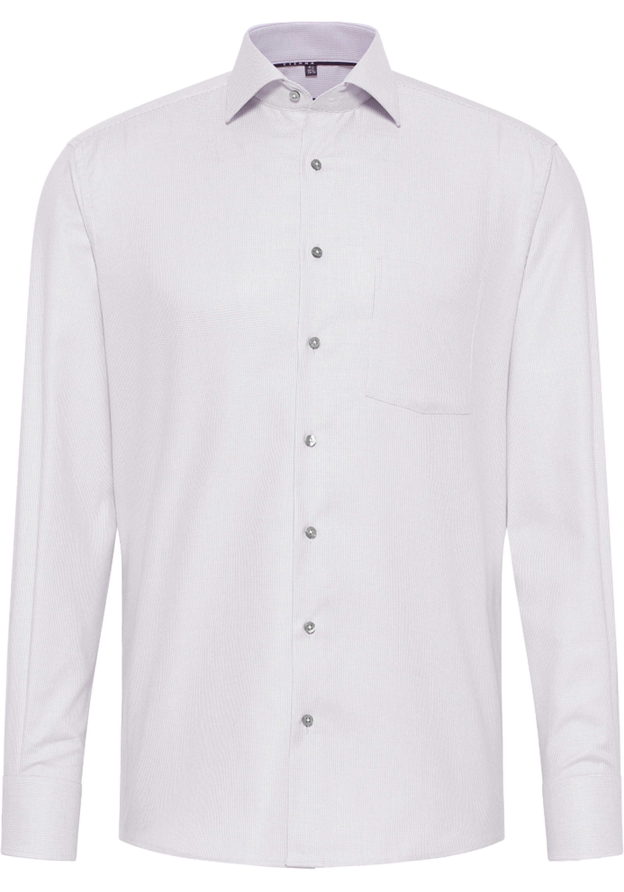 ETERNA modern fit overhemd, structuur, grijs