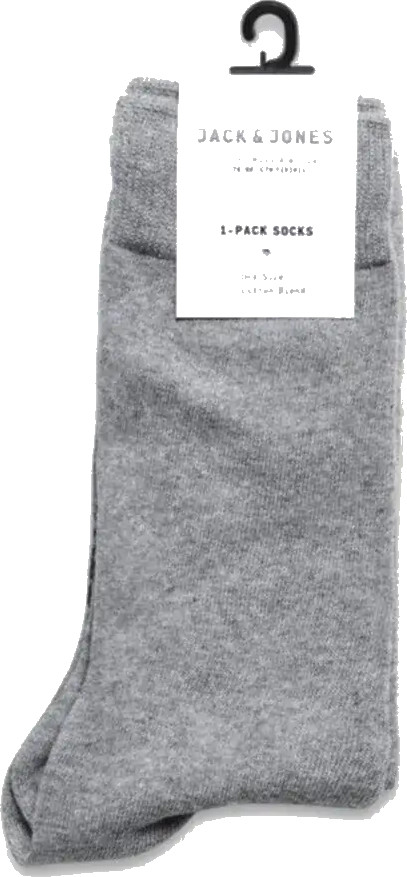 JACK & JONES Jens sock, heren sportsokken, grijs (grey melange)