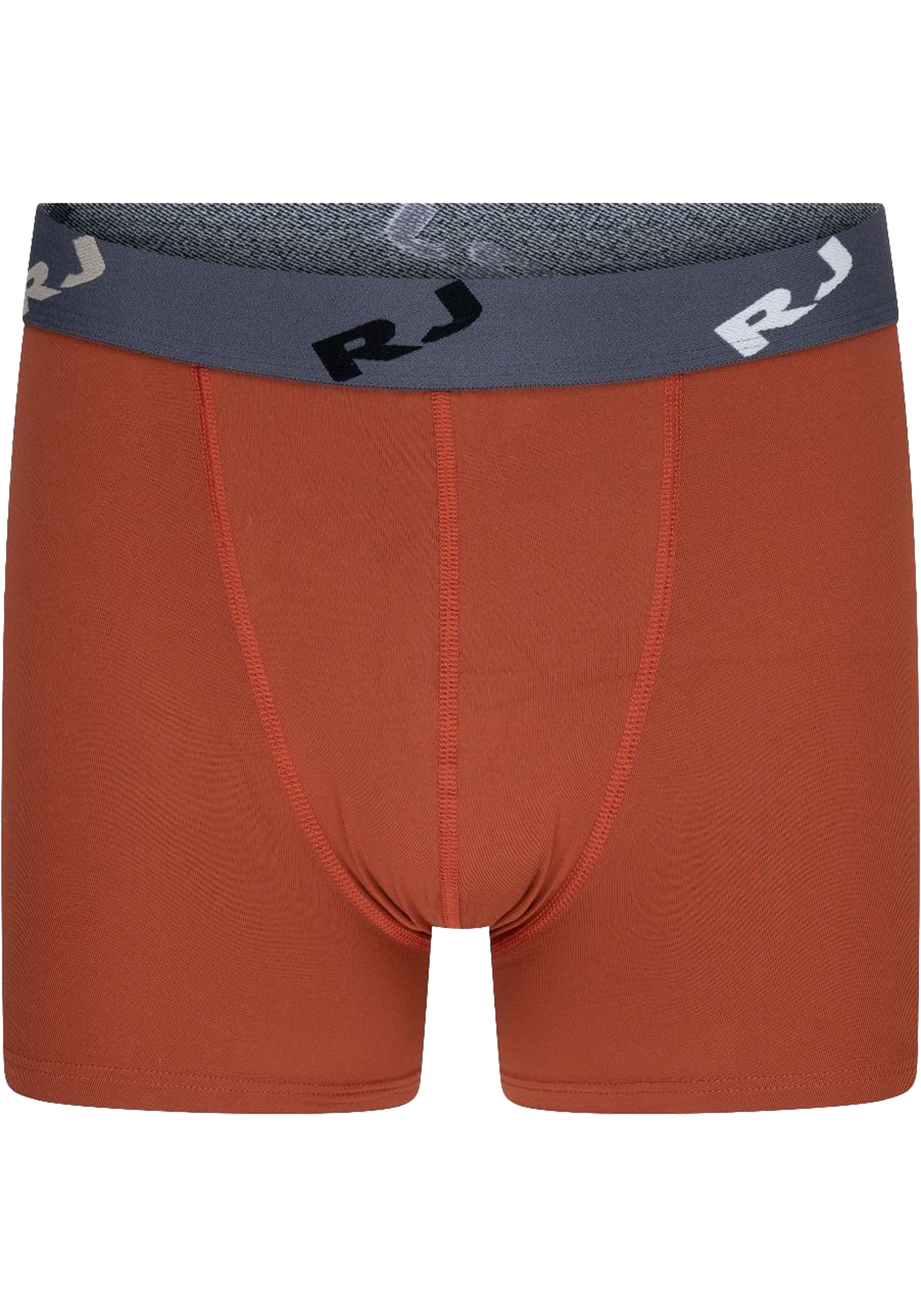 RJ Bodywear Pure Color boxer (1-pack), heren boxer lang, cognac