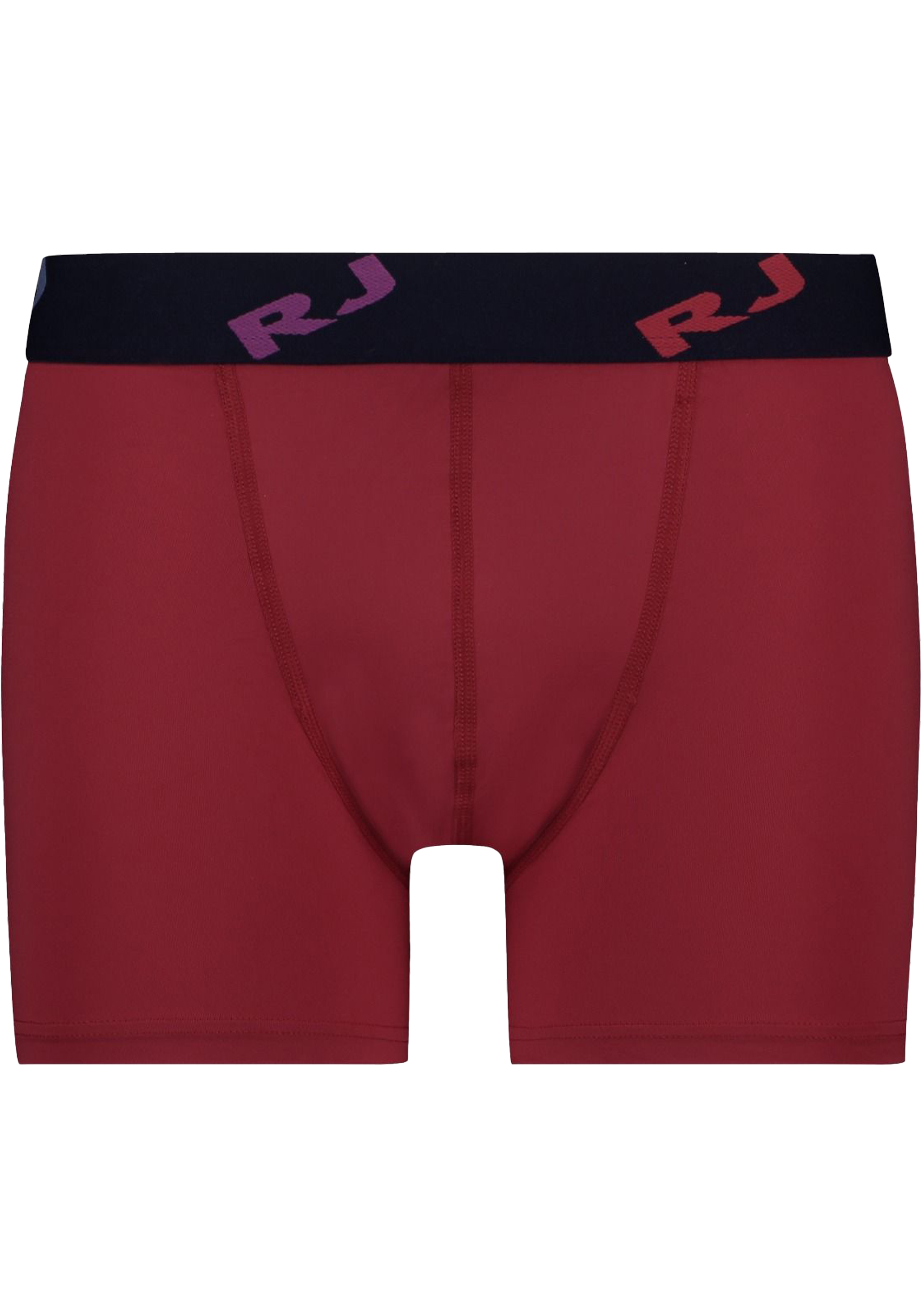 RJ Bodywear Pure Color boxer (1-pack), heren boxer lang, donkerrood