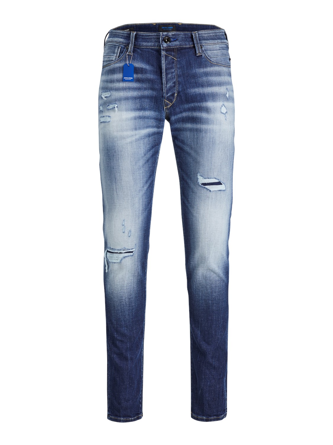 JACK & JONES Glenn Blair loose fit, heren jeans, denimblauw