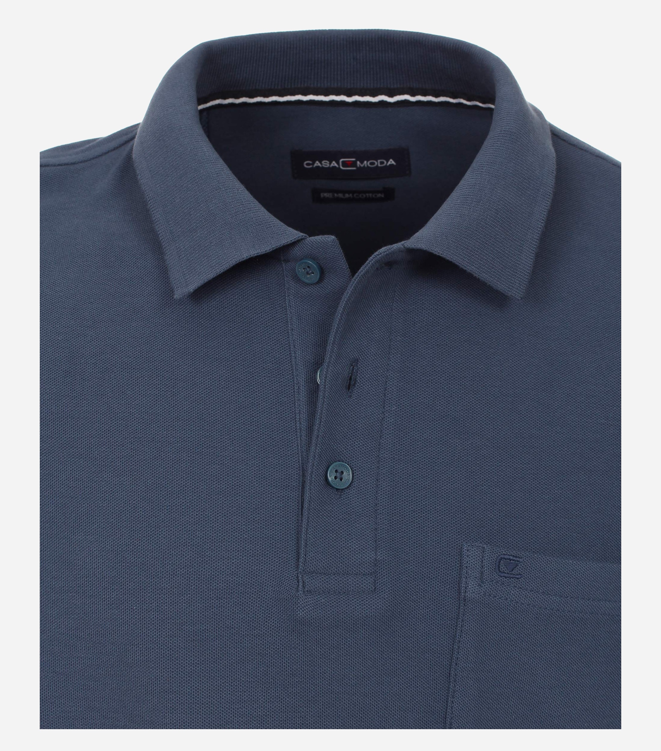 CASA MODA comfort fit heren polo, blauw