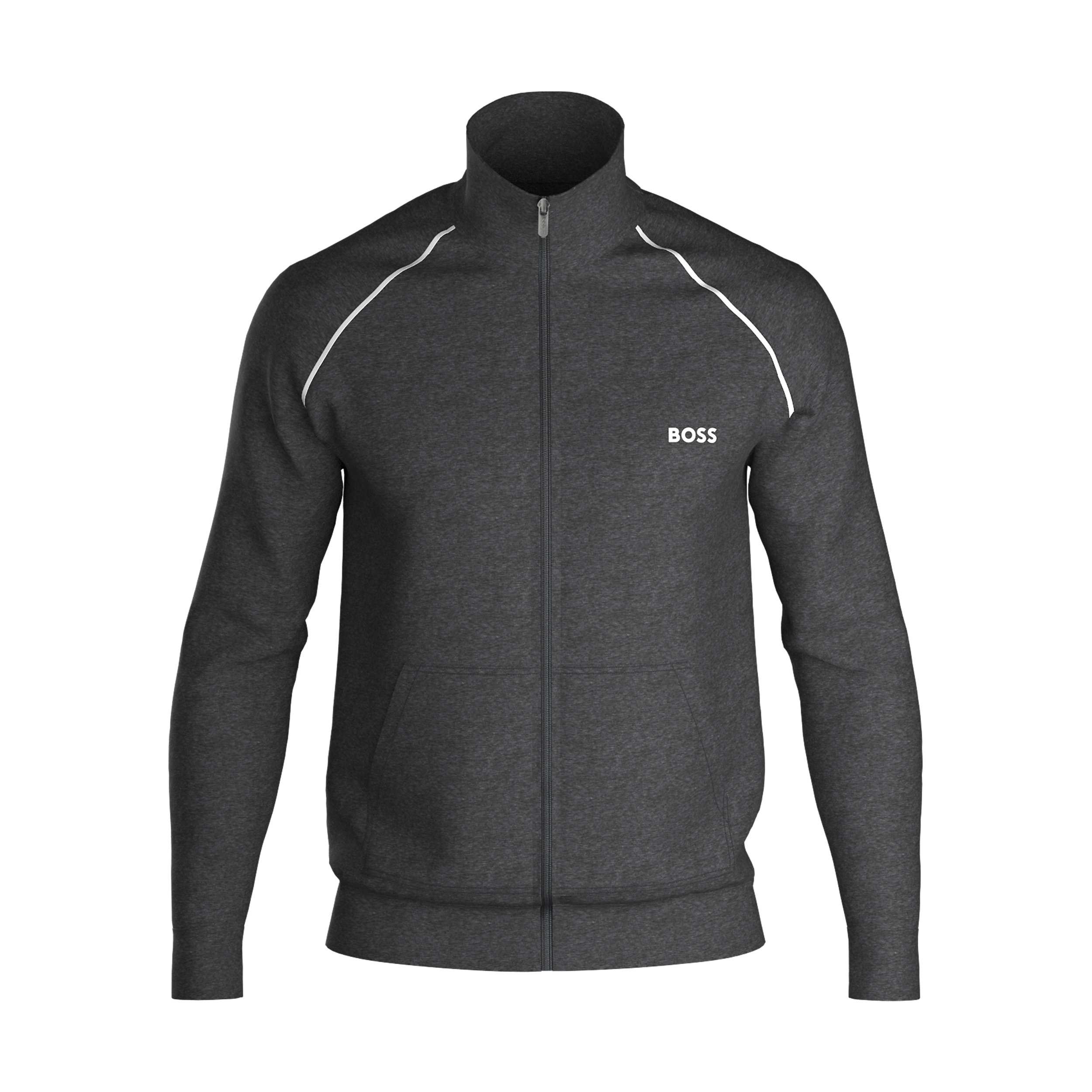 BOSS Mix&Match Jacket, heren lounge vest, donkergijs
