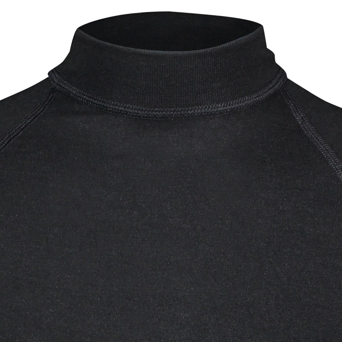 RJ Bodywear Thermo thermoshirt (1-pack), heren thermoshirt met opstaande boord, zwart