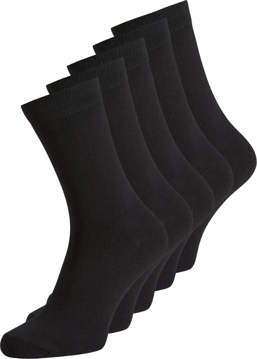 JACK & JONES Jens sock (5 pack), heren sportsokken, zwart (black)