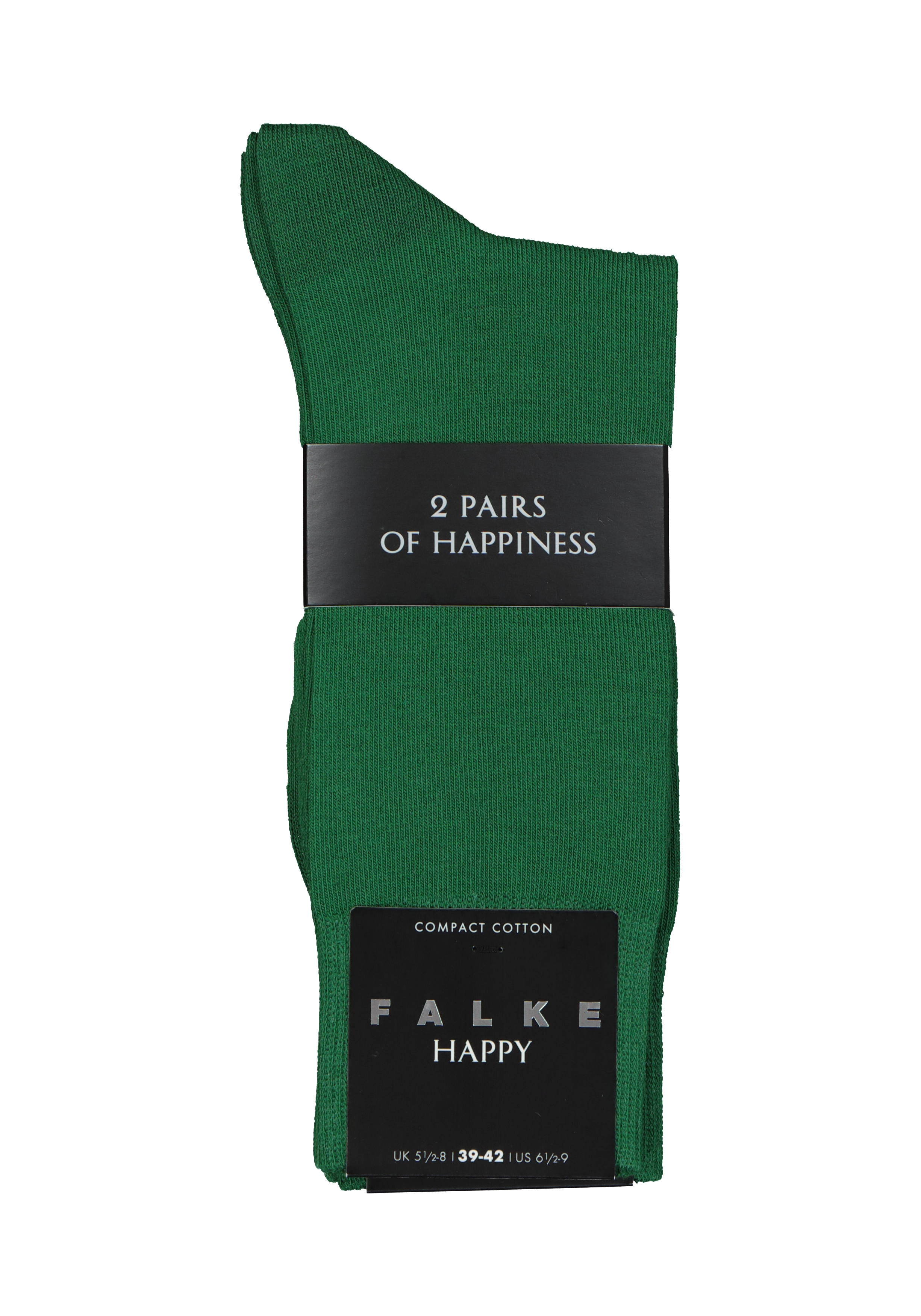 FALKE Happy herensokken (2-pack), groen (golf)