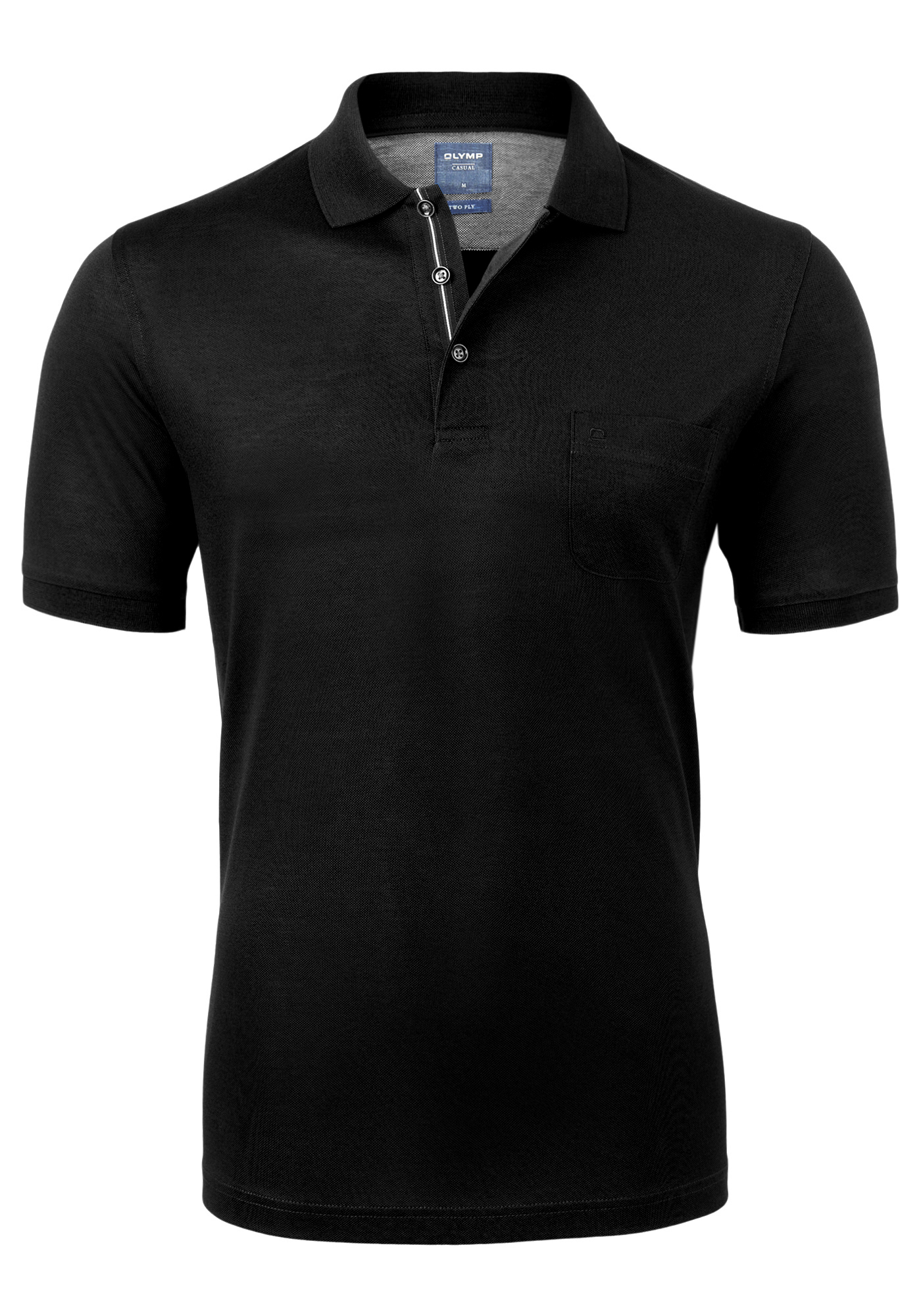 OLYMP modern fit poloshirt, zwart