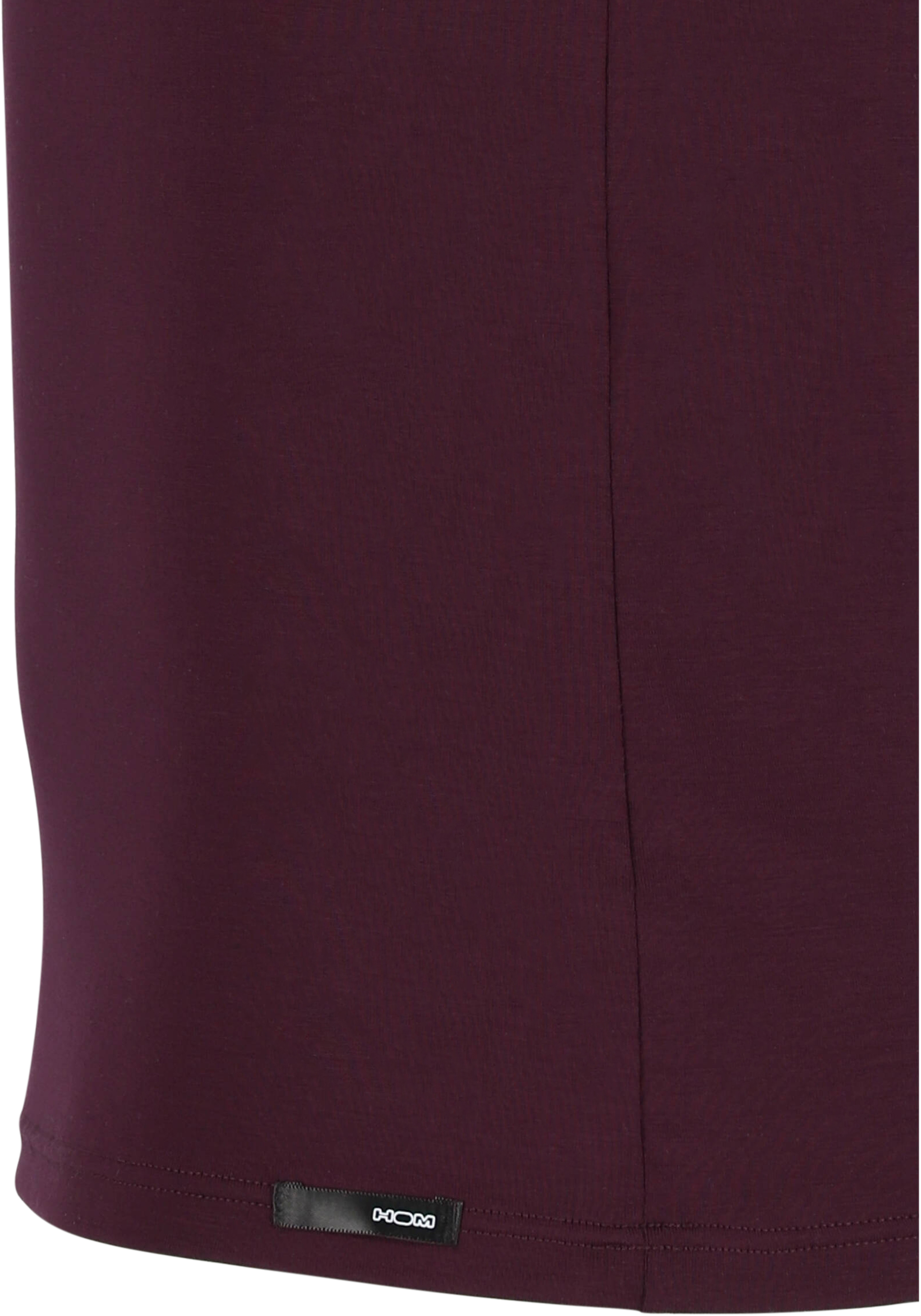 HOM Tencel soft tee-shirt v neck (1-pack), heren T-shirt V-hals, bordeaux