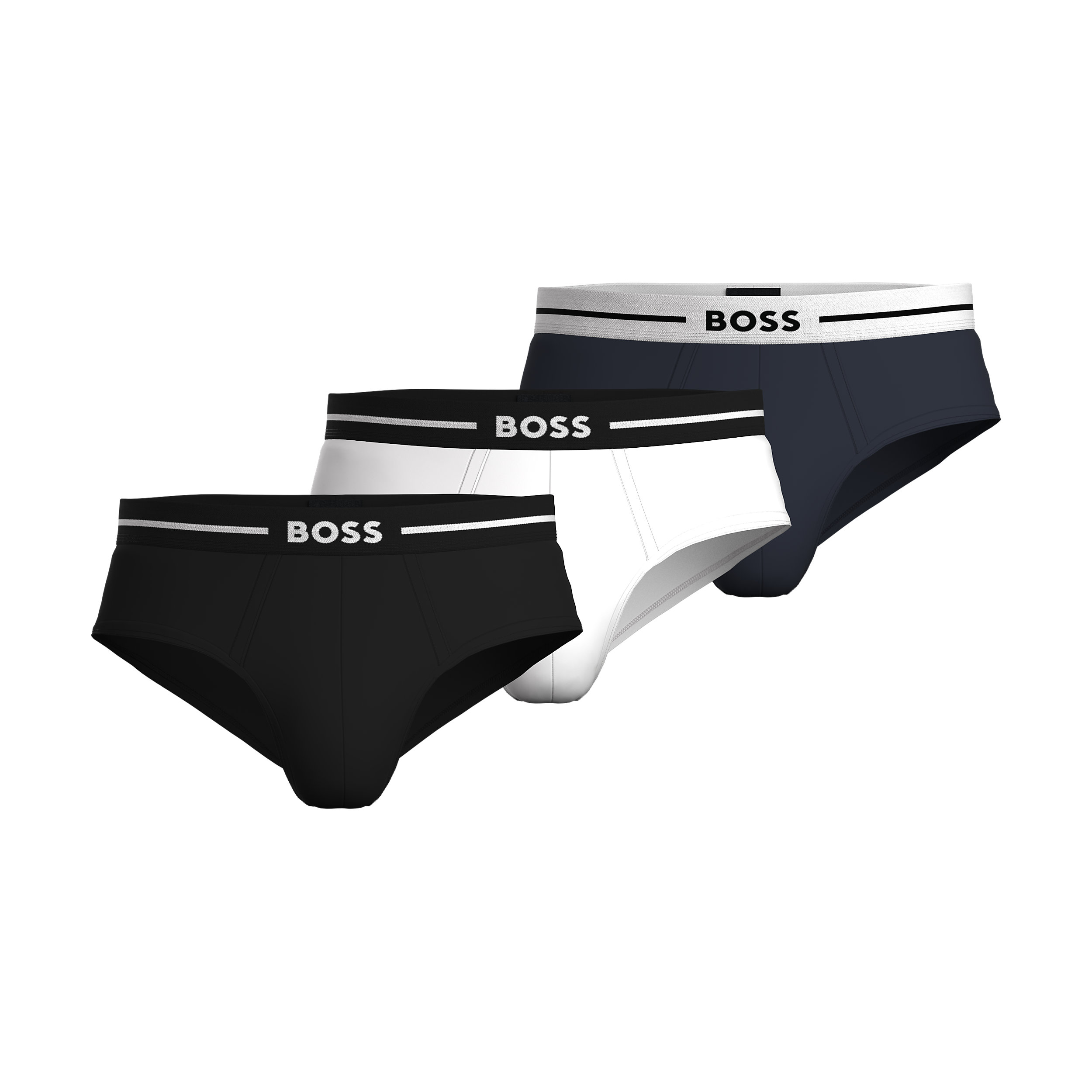 HUGO BOSS Bold hipster briefs (3-pack), heren slips, multicolor