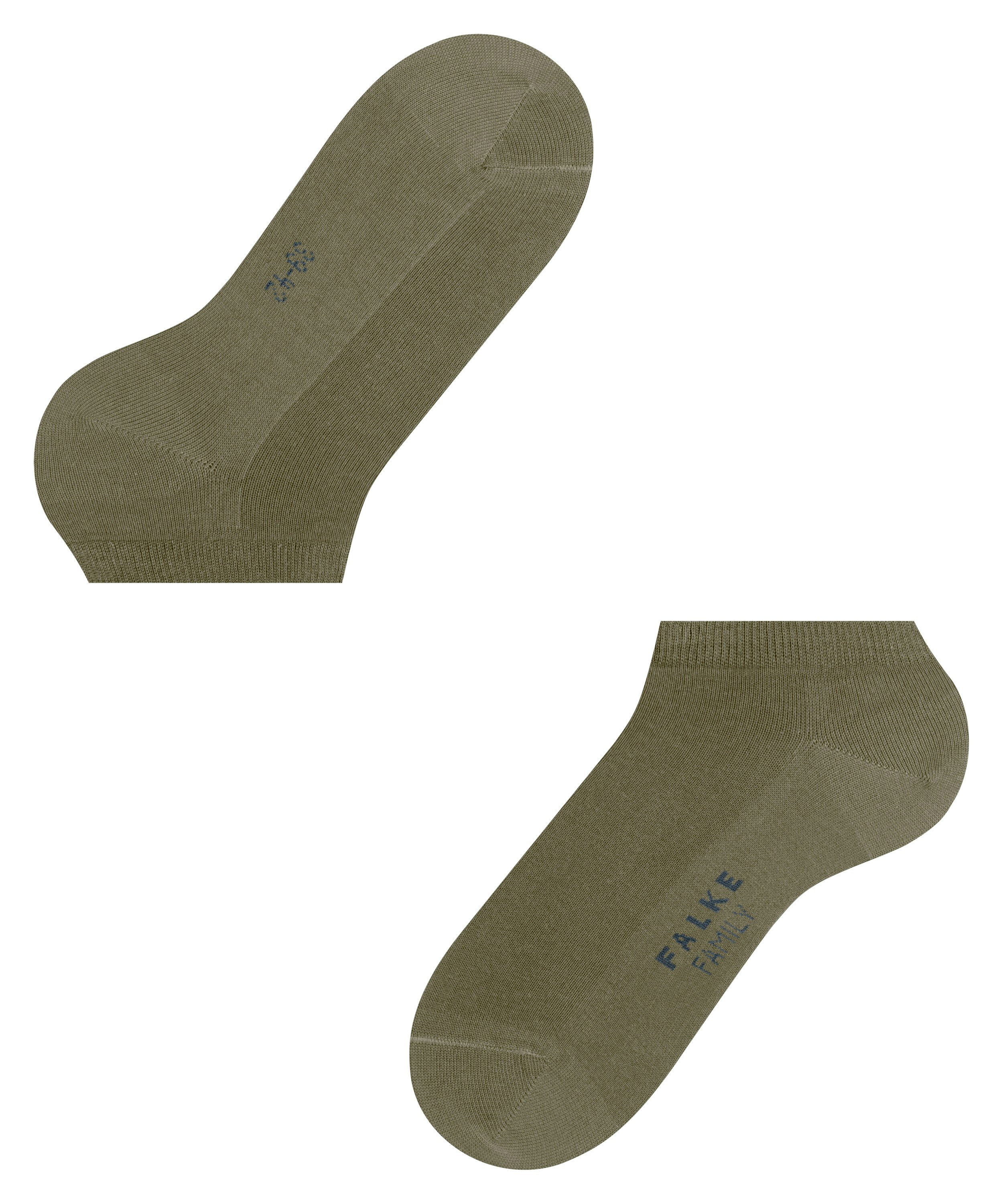 FALKE Family heren sneakersokken, krokodillengroen (crocodile)