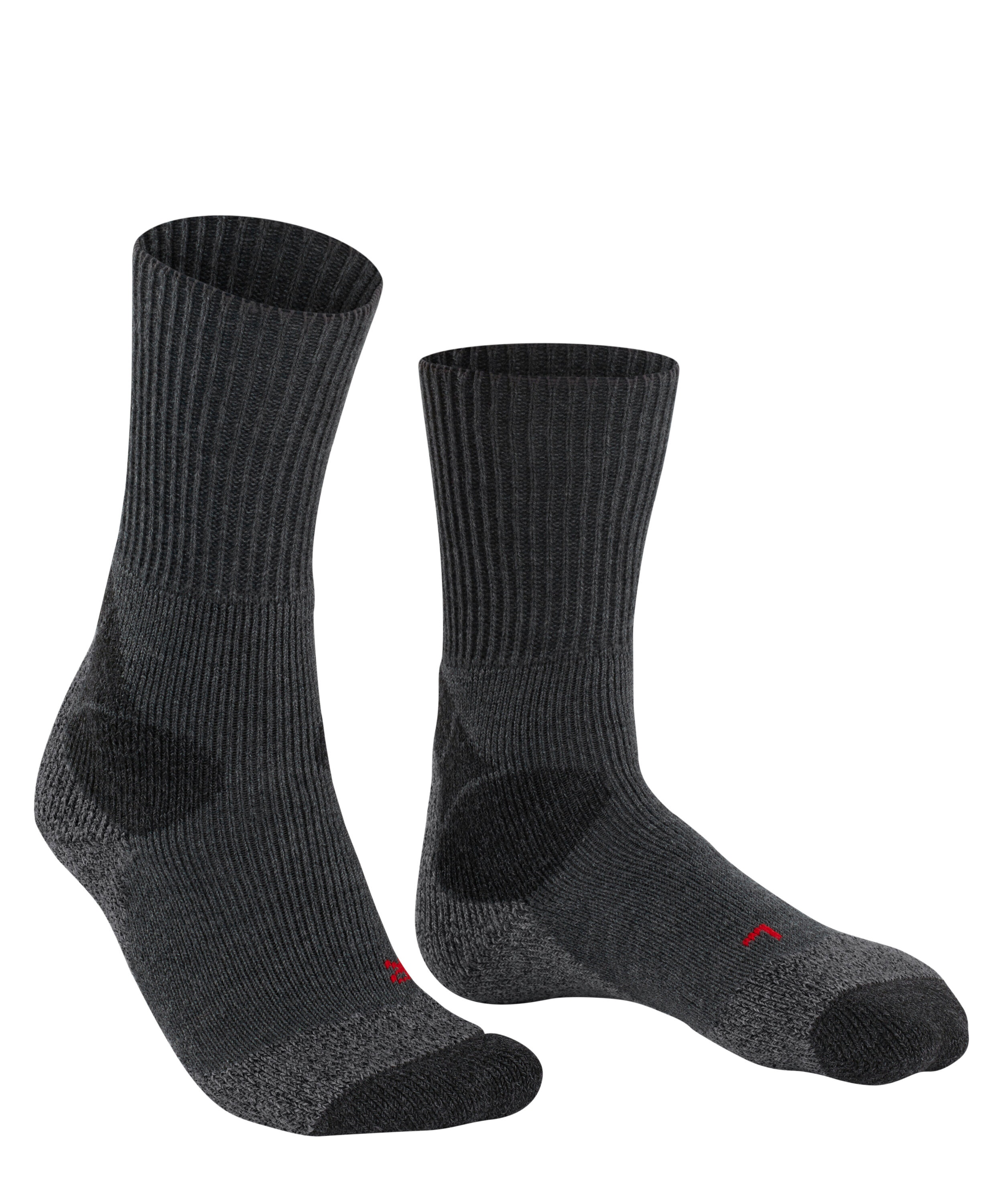 FALKE TKX Expedition heren trekking sokken, asfalt grijs (asphalt melangeange)